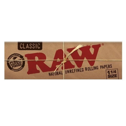 Raw Unrefined Classic 1.25 1 1/4 Size Cigarette 50 Count (Pack of 6), Yellow