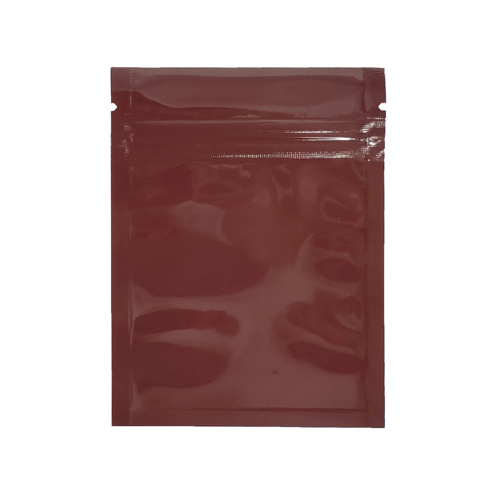 100 Double-Sided Glossy Brown Mylar Foil Zip Seal Storage Food Accessories Bags