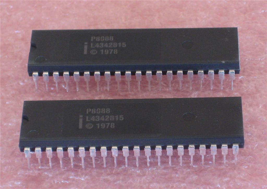 P8088 Intel CPU MICROPROCESSOR 40 pin Dip Package ( Qty 2 ) *** NEW ***