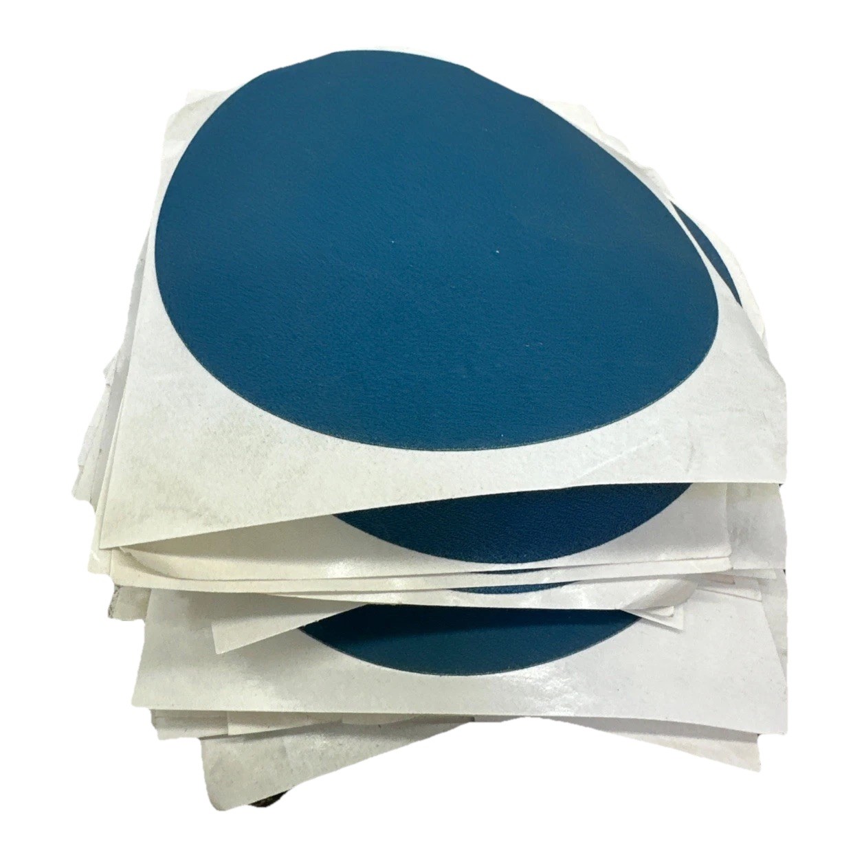Blue Abrasive Disc Pack, 6 in, 120 grade, 75 discs per Pack Round {39}