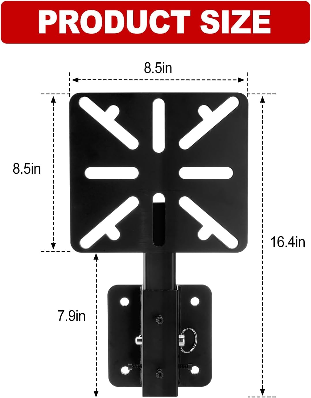 Hitch Winch Mount – Vise Mounting Plate for Truck Bed, Trailer, Hitch Mount