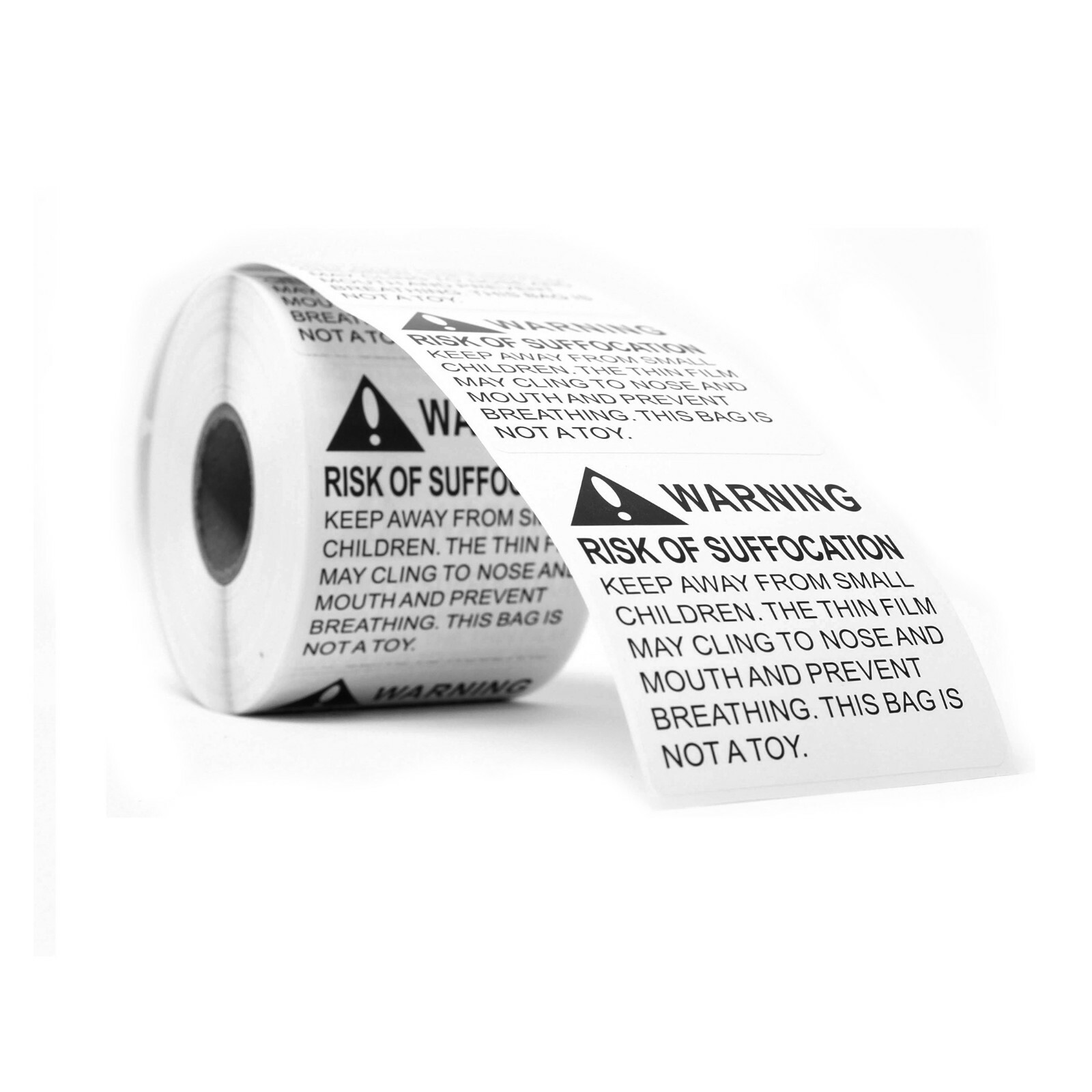 Innovative Haus 5 Rolls x 500 Labels (2,500 Total) Risk of Suffocation Warning