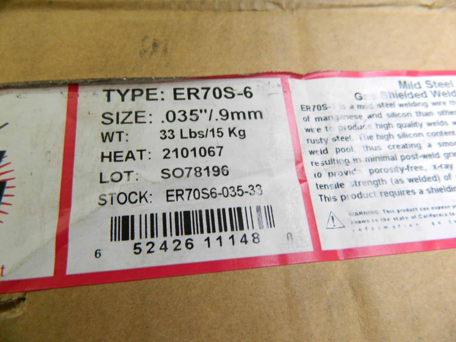 WELDER’S CHOICE MIG Welding Wire: 0.035″ Dia 33 lb ER70S6-035-33