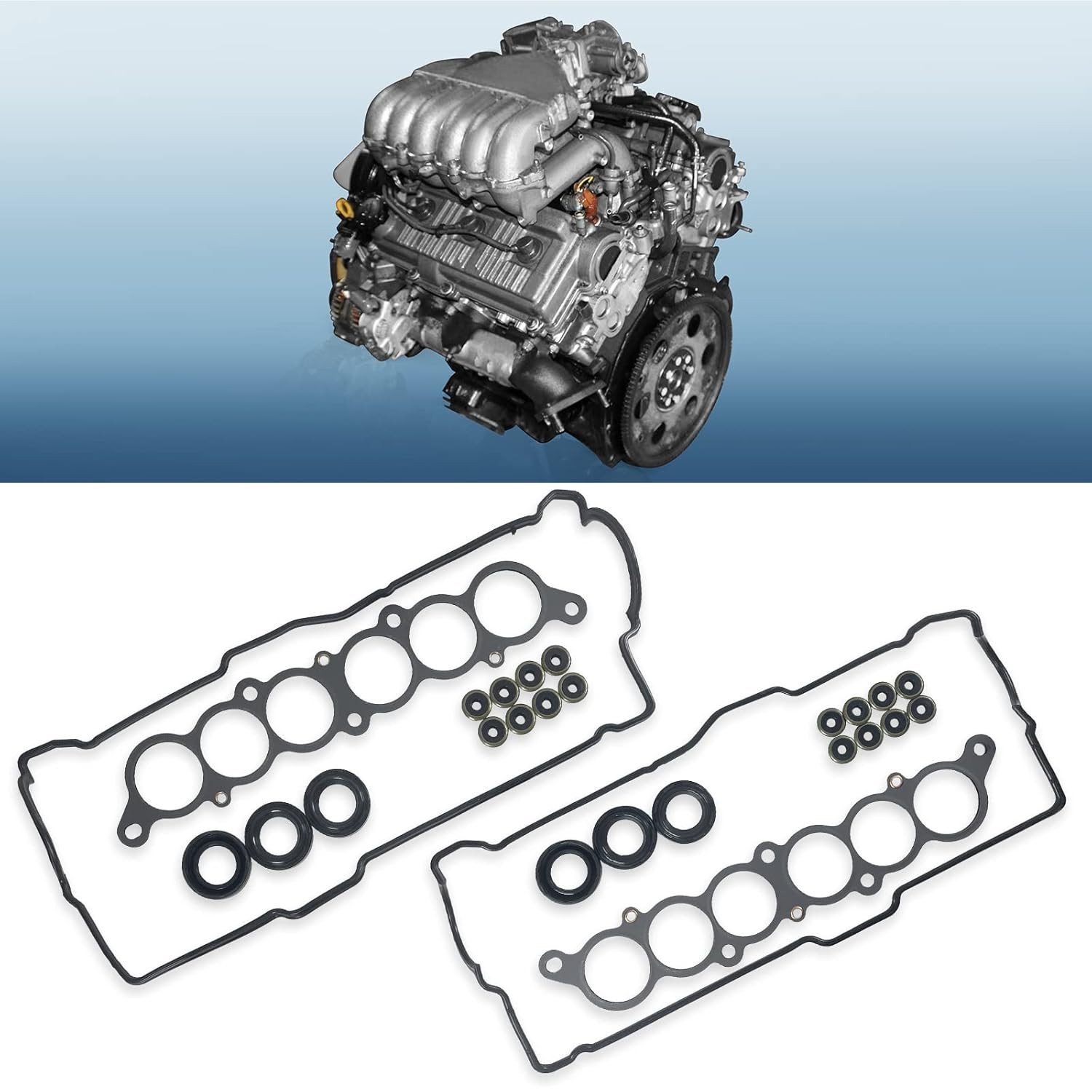 Engine Cylinder Valve Cover Gasket Set Fits 3.4 V6 5vz-fe 1996-2002 4Runner 1995