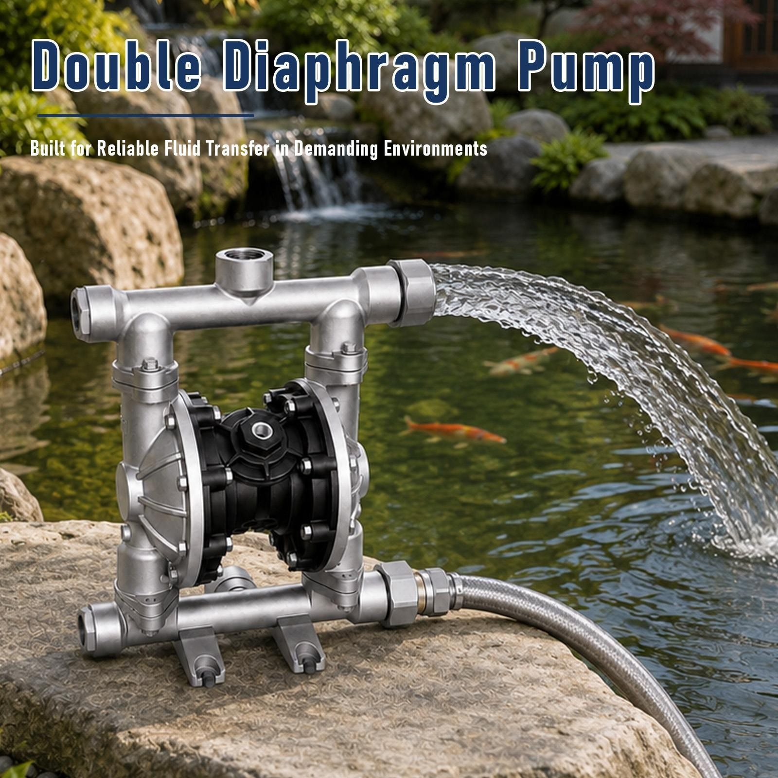 13.21GPM  Air Operated Double Diaphragm Pump