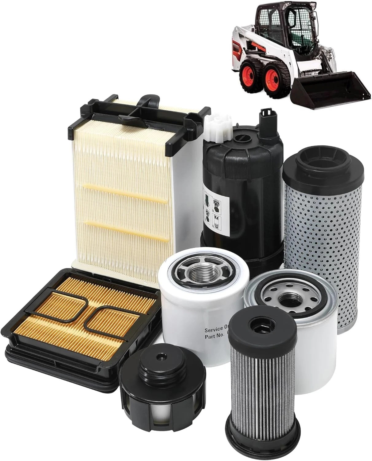 Filter Service Kit For Bobcat S450 S510 S530 S550 S570 S590 T450 T550 T590 T630