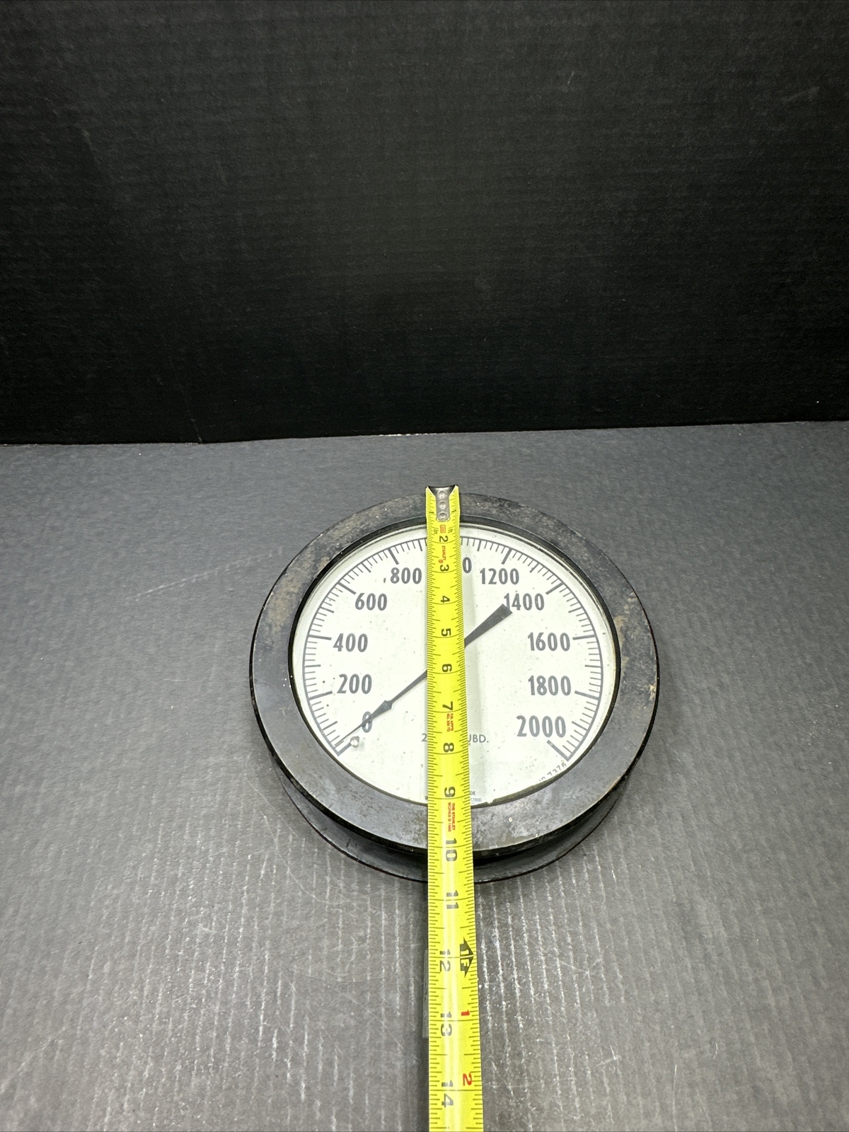 VINTAGE ASHCROFT GAUGE 20LB SUBD. AMP 7376 Welded Steel Tube DURAGAUGE