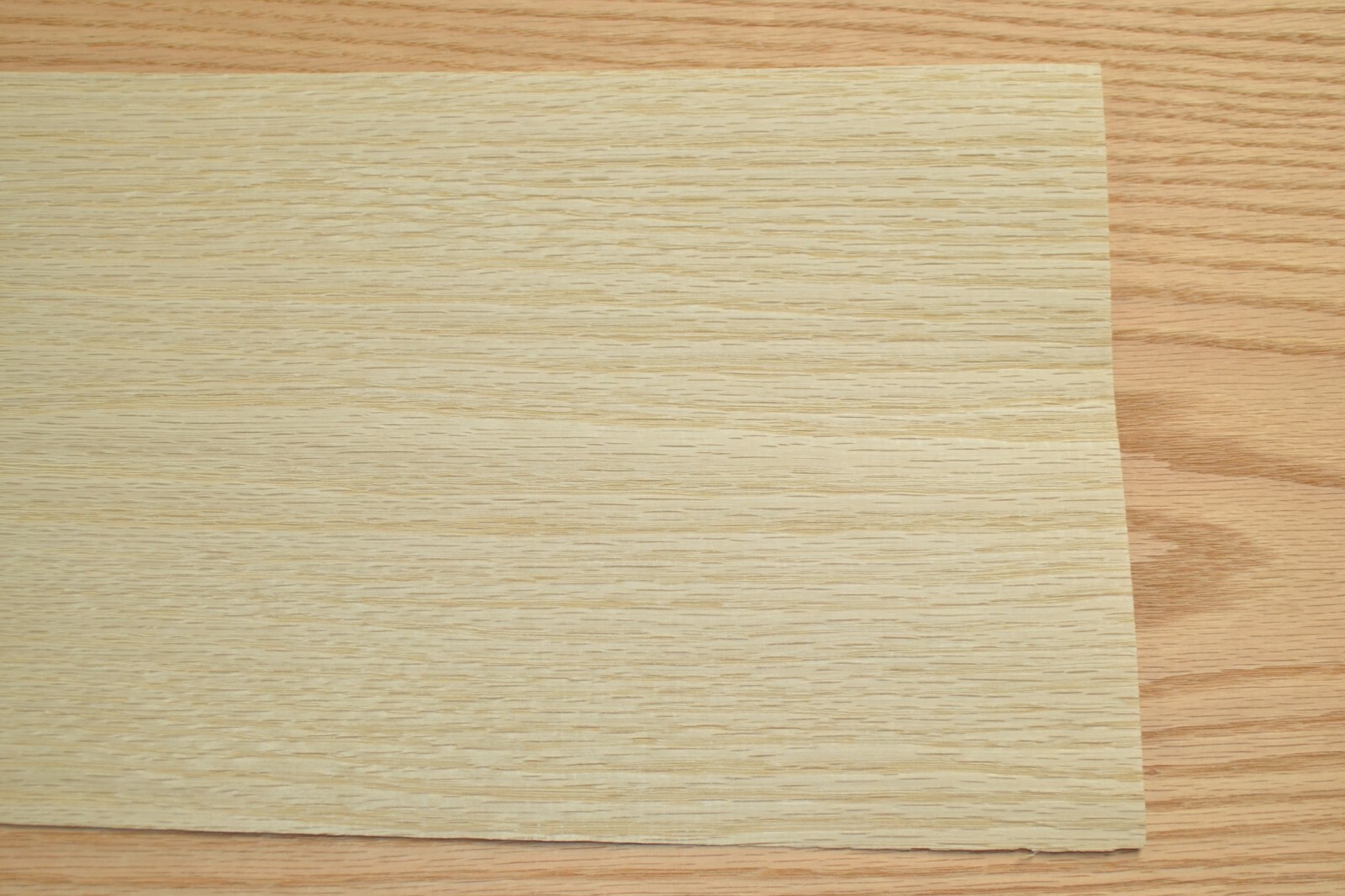 Bleached Red Oak Wood Veneer Sheet 7 x 19 inches 1/42nd thick L2308-05