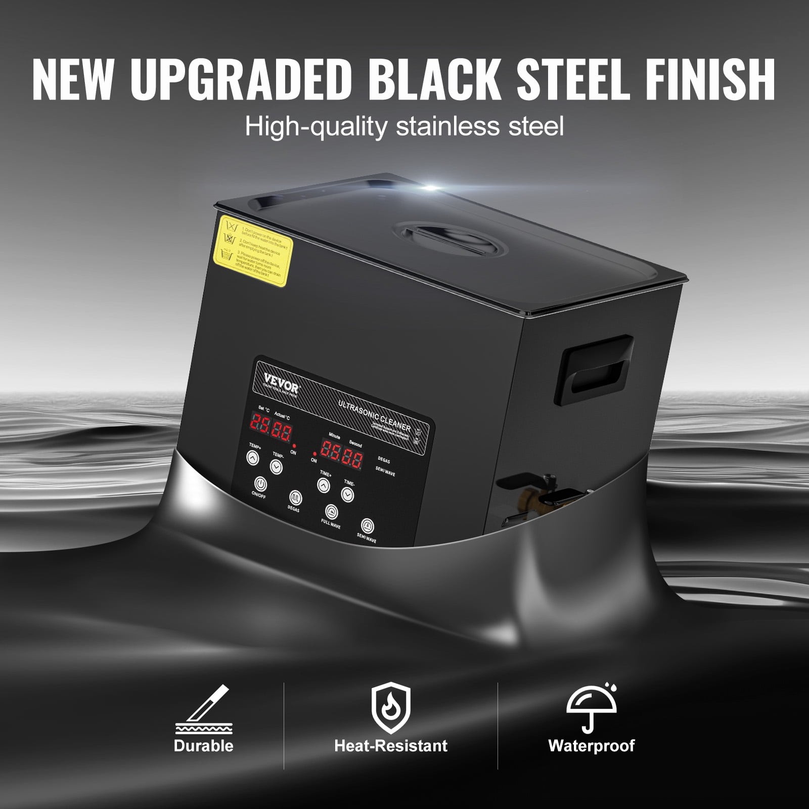KFFKFF 10L Commercial Ultrasonic Cleaner 240W Digital Sonic Cleaning Machine