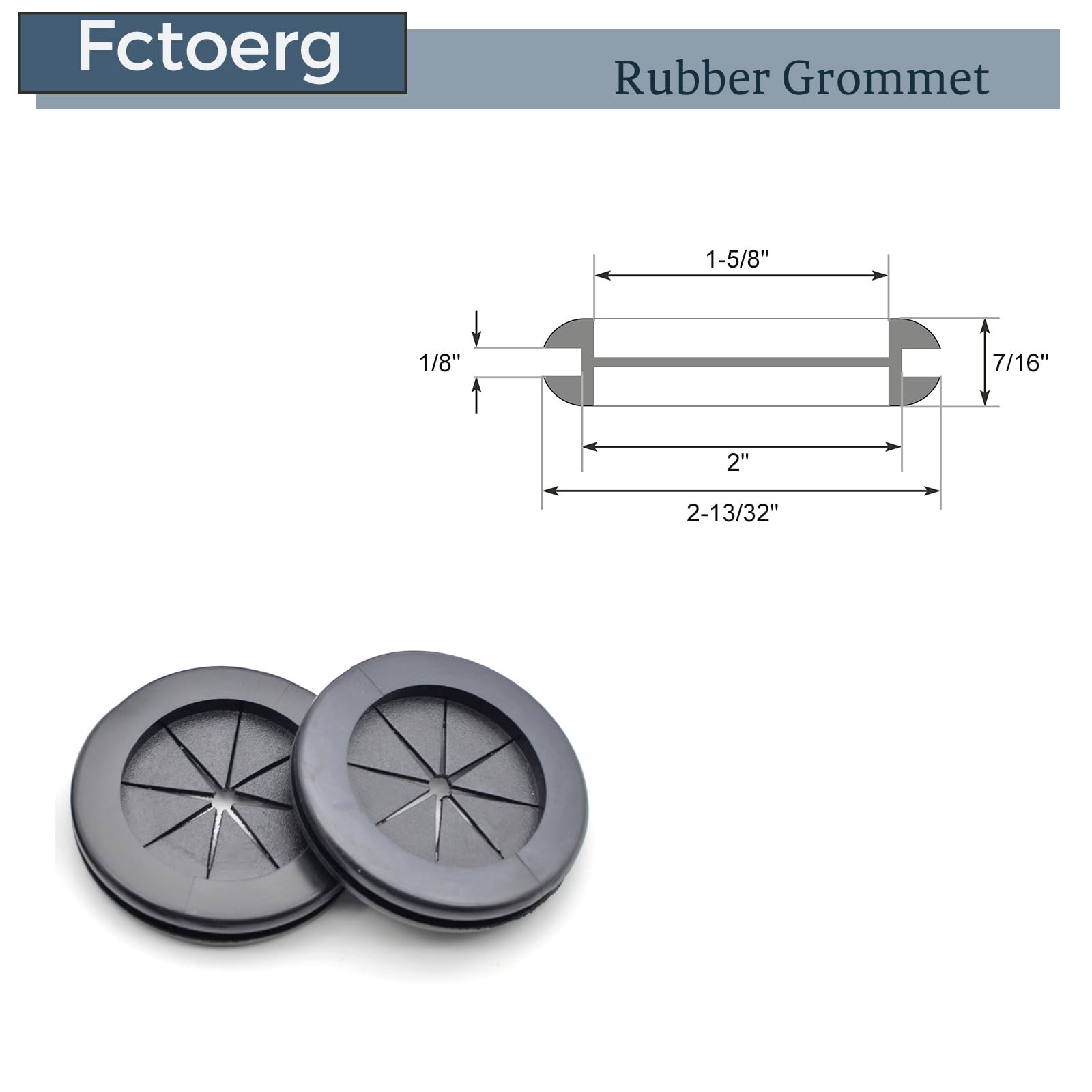 Fctoerg 2 Inch Rubber Grommets for Wiring Firewall Hole Plugs Wire Protection…