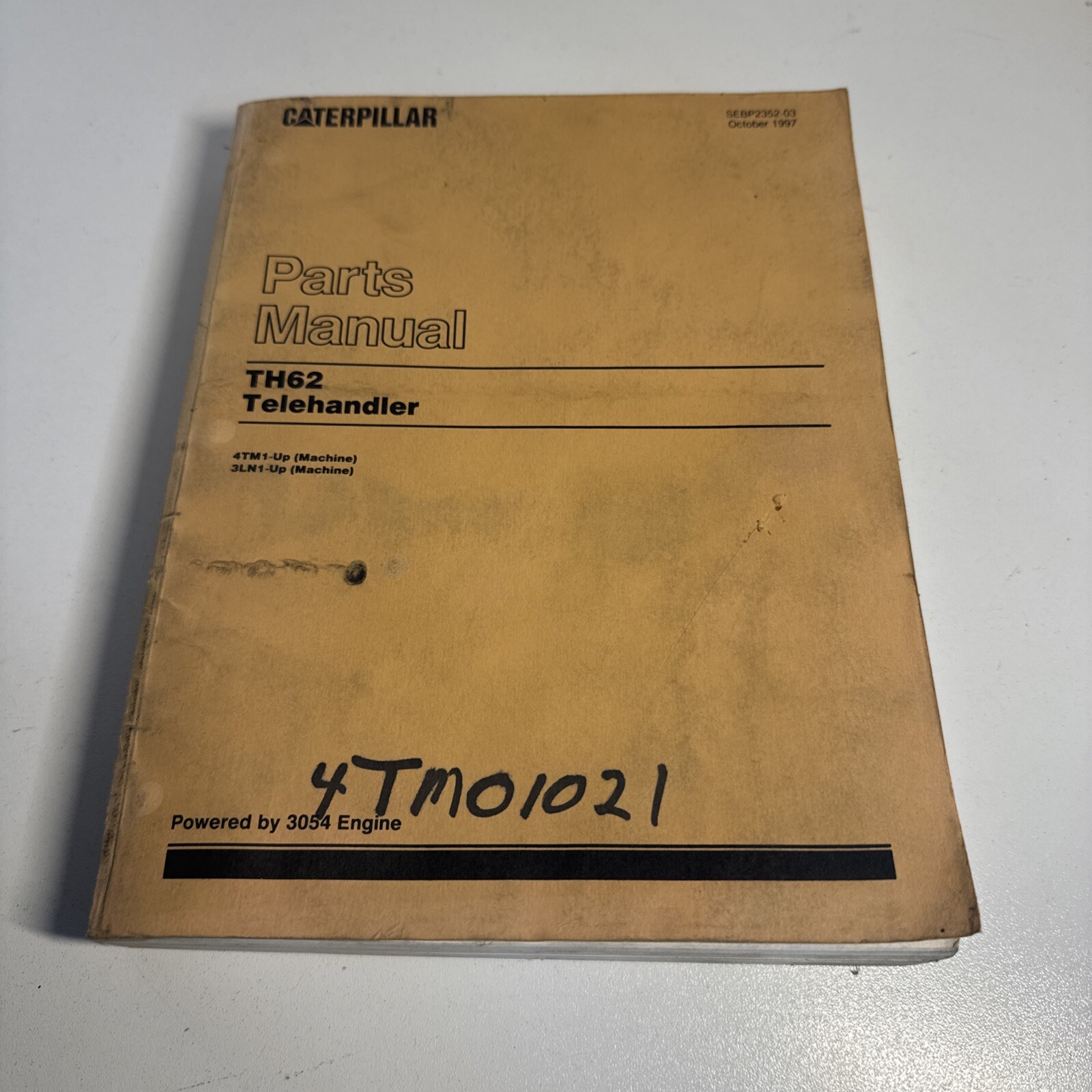 CATERPILLAR TH62 TELEHANDLER Lift Parts Book Manual CAT catalog list boom 1997