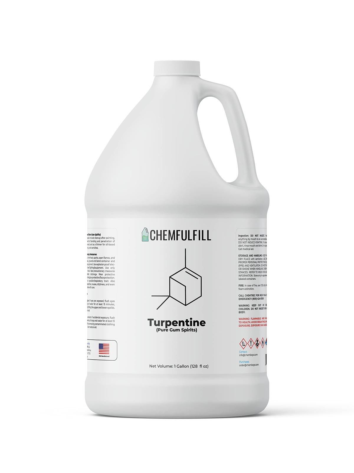 Chemfulfill Turpentine – Spirit of Turpentine (Pure Gum Spirits)