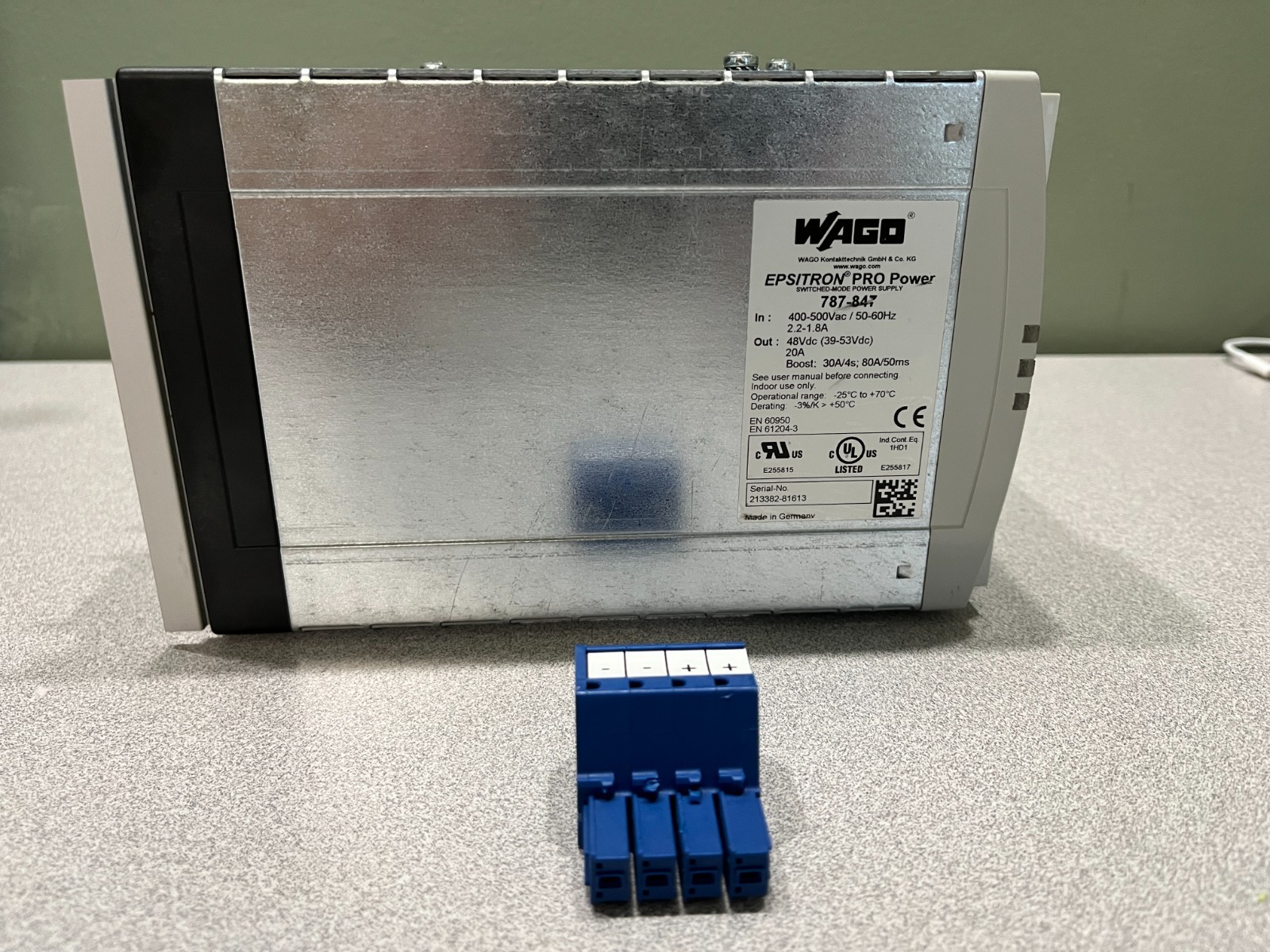 Wago 787-847 Pro Power Supply