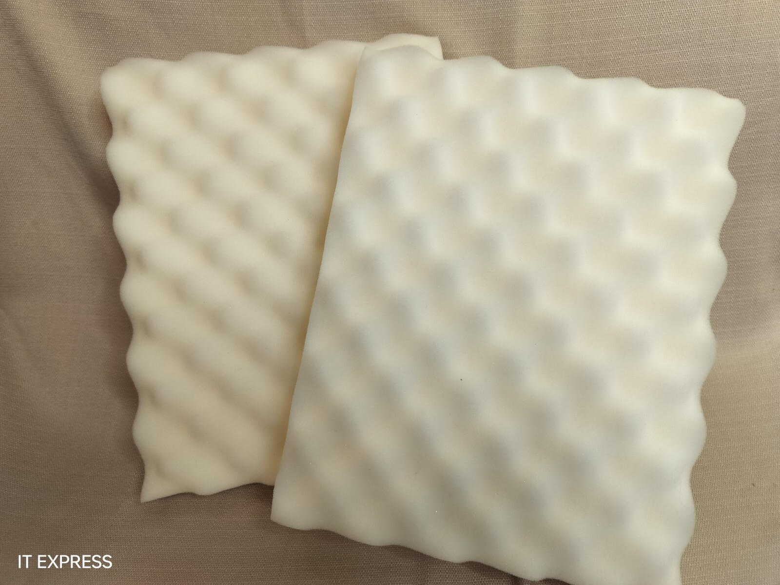 1X recycled foam packing shipping protection thick wave-cut cushion pad block