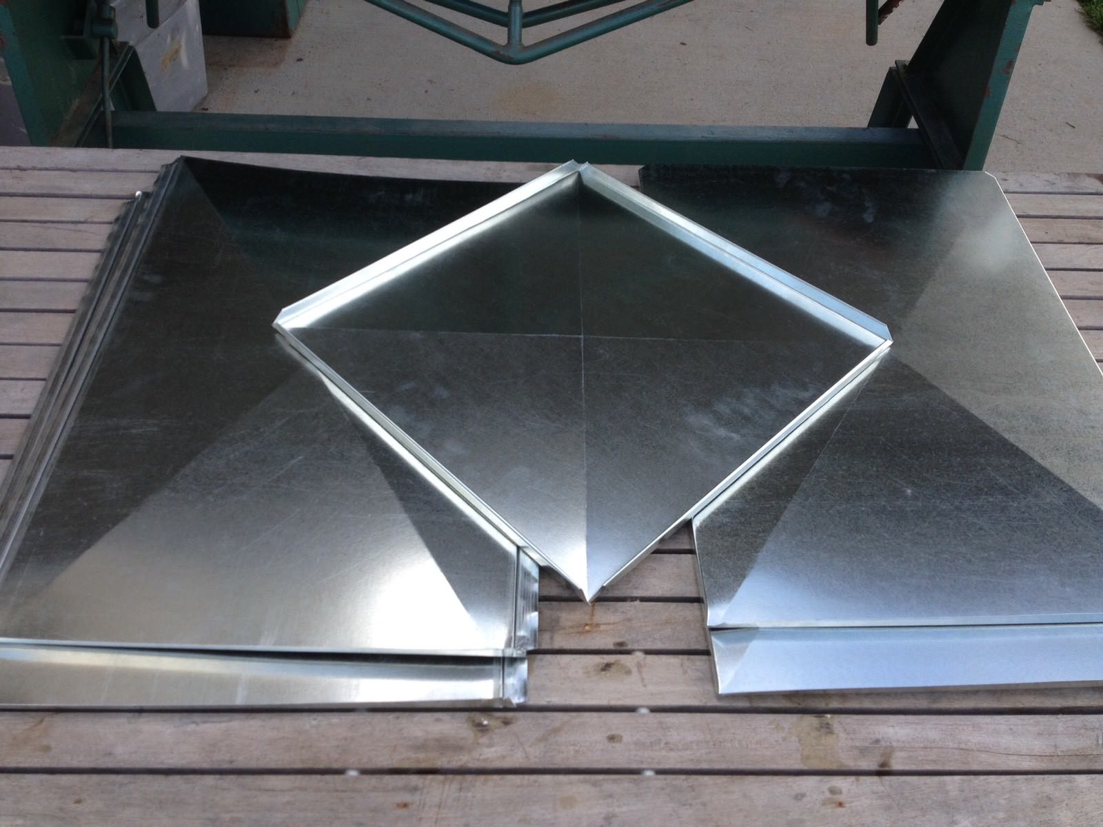 SUPPLY AIR DUCT PLENUM 16 X 14 X 12 LONG W/12 Hole GALVANIZED STEEL 26 GAUGE