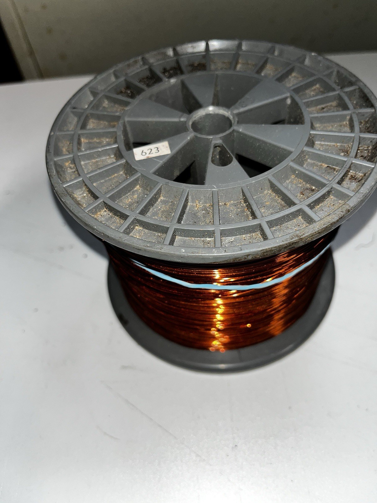 Large Roll of Enameled Copper Magnet Wire 5.6 Lbs Of Copper Wire Clean