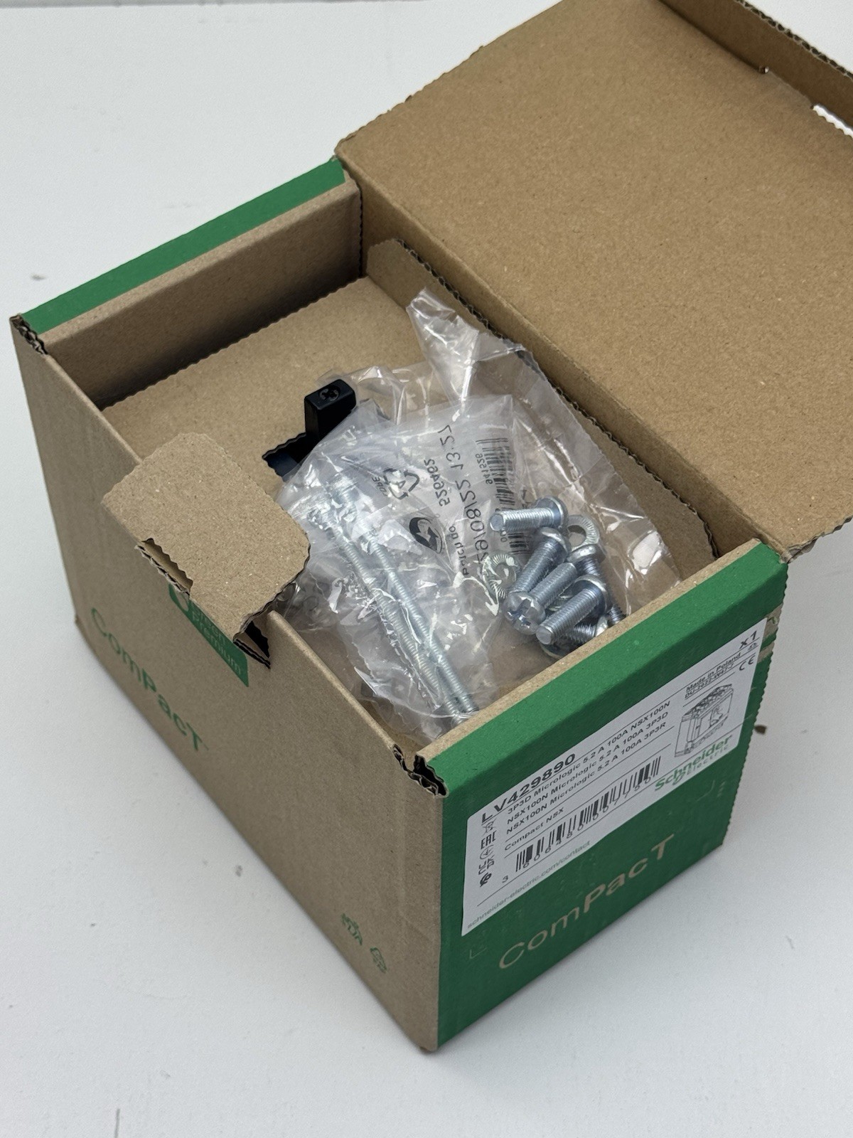 SCHNEIDER ELECTRIC LV429890 COMPACT NSX 3P3D MICROLOGIC 5.2A 100 NSX100N