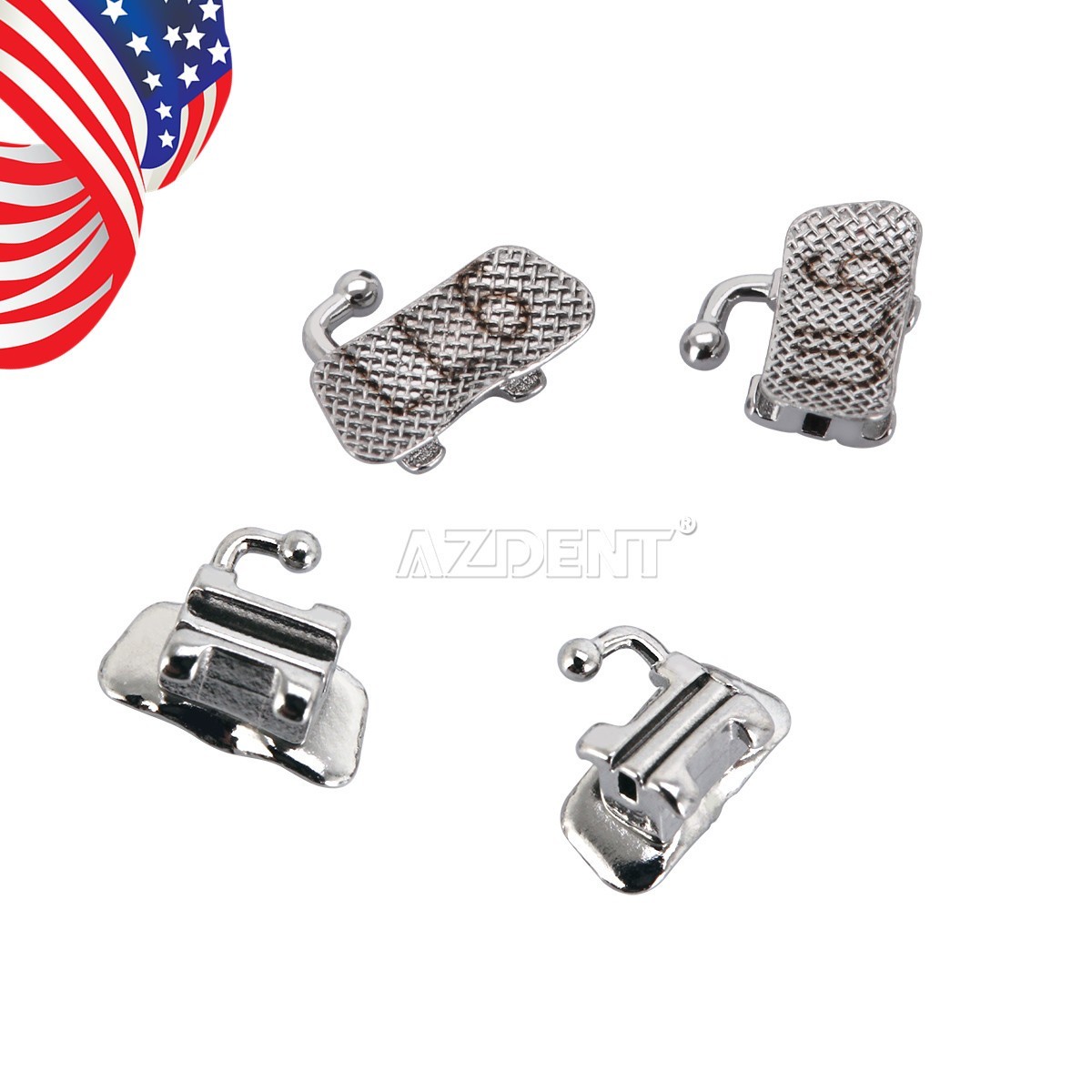 AZDENT Dental Orthodontic 1st Molar Buccal Tube Roth .022″ Bondable Convertible