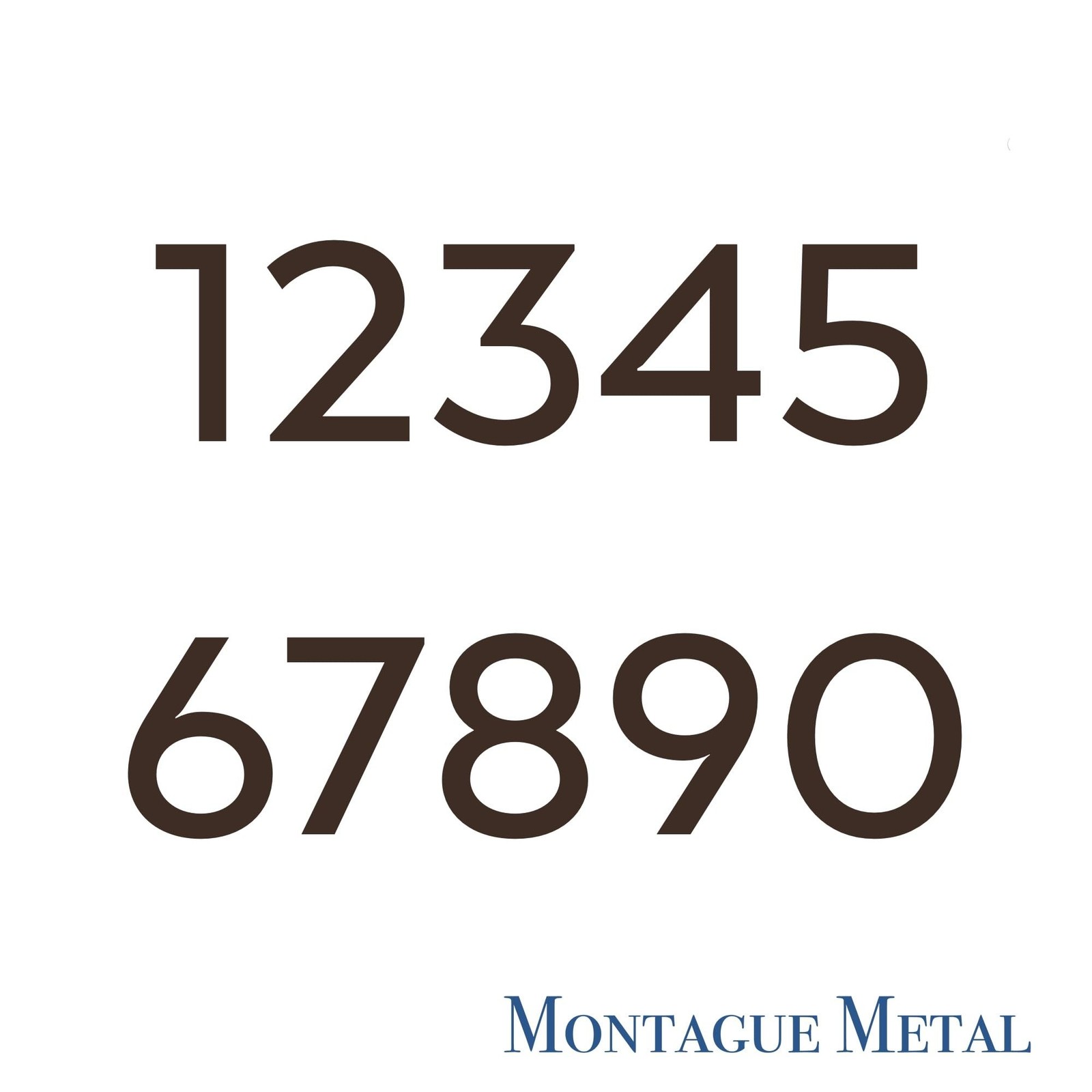 Montague Metal Products MHN-08-6-F-BK1 Floating House Number, 8″ x 5.81″ x 0….