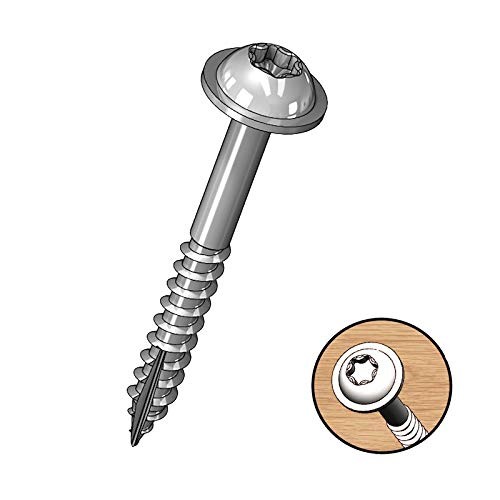 Milescraft 5203 Wood Pocket Hole Screws – #7 1 Count (Pack of 100), As shown