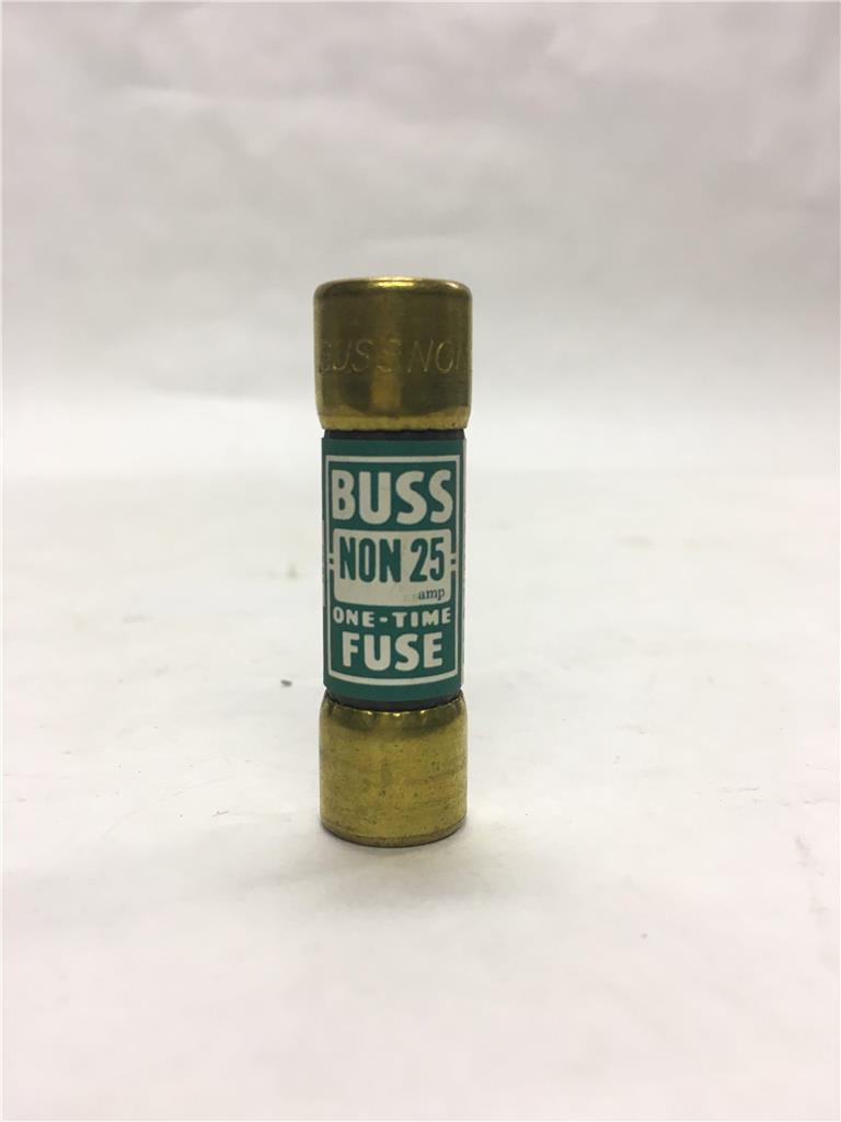 (Lot of 10) Buss NON25 One-Time Class K5 Fuse 250V or Less 25A NON-25