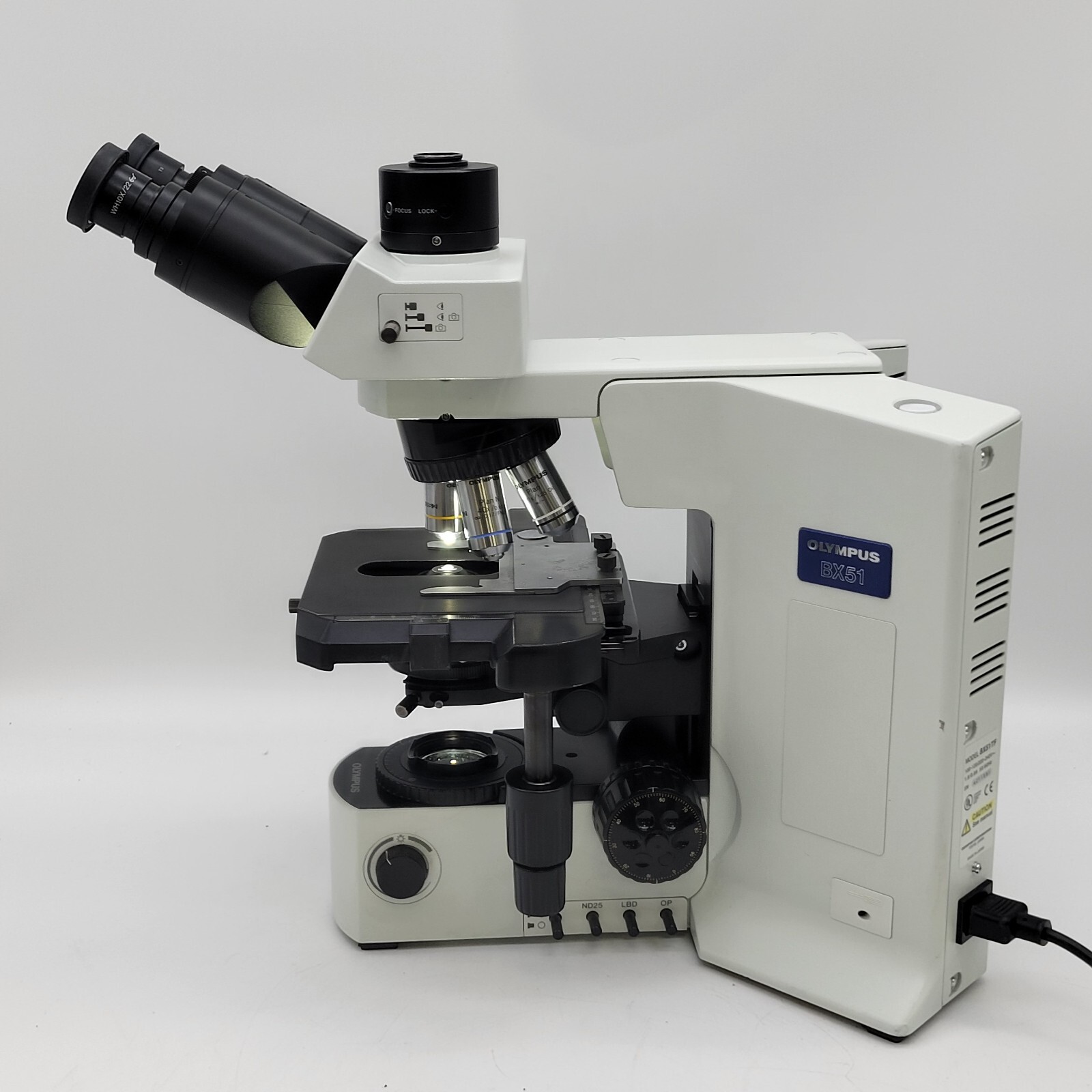 Olympus Microscope BX51 with LED, Trinocular Head, & 100x Objective