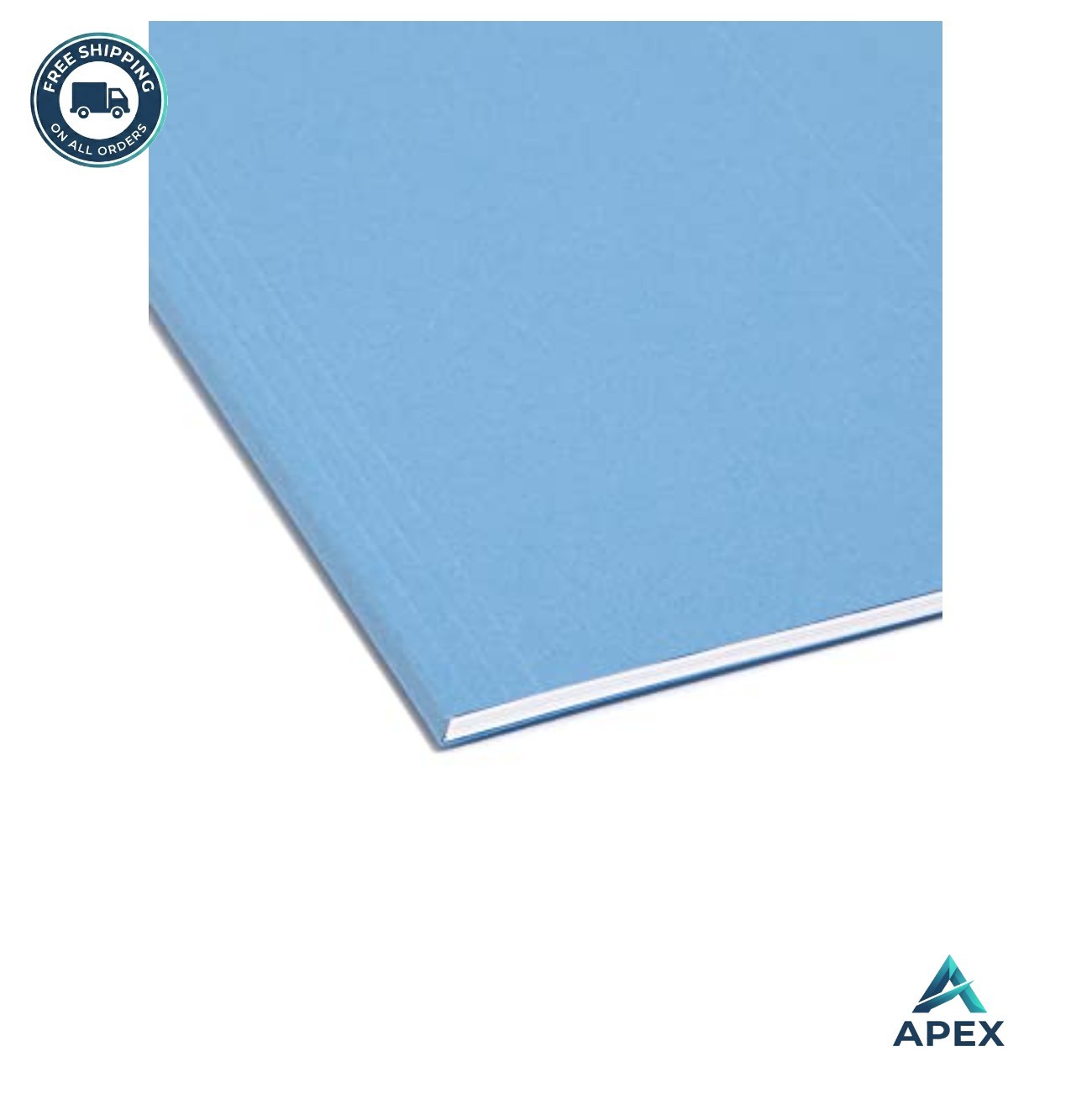 Hanging File Folders Legal Size 25 Pack Blue 1/5 Cut Adjustable Tabs with
