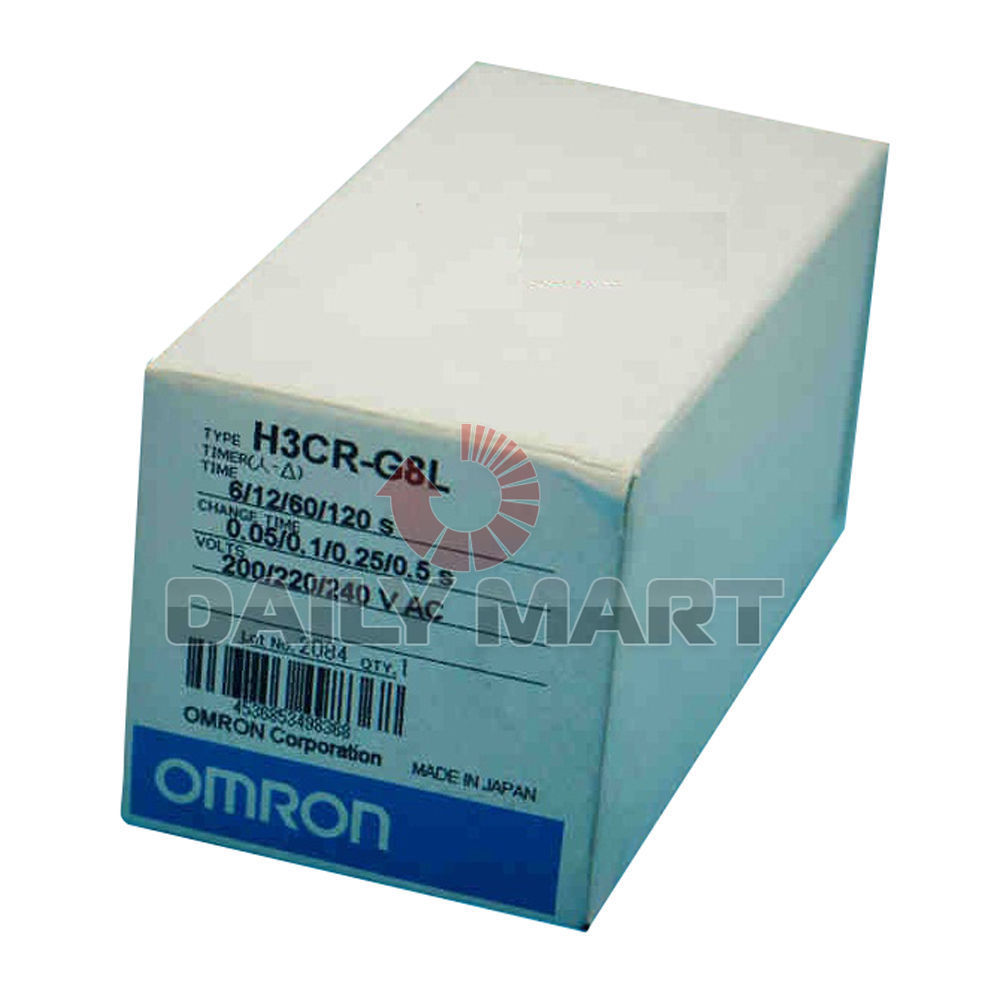Omron Automation & Safety H3CR-G8L 8-Pin Star Delta Timer Instantaneous Contact