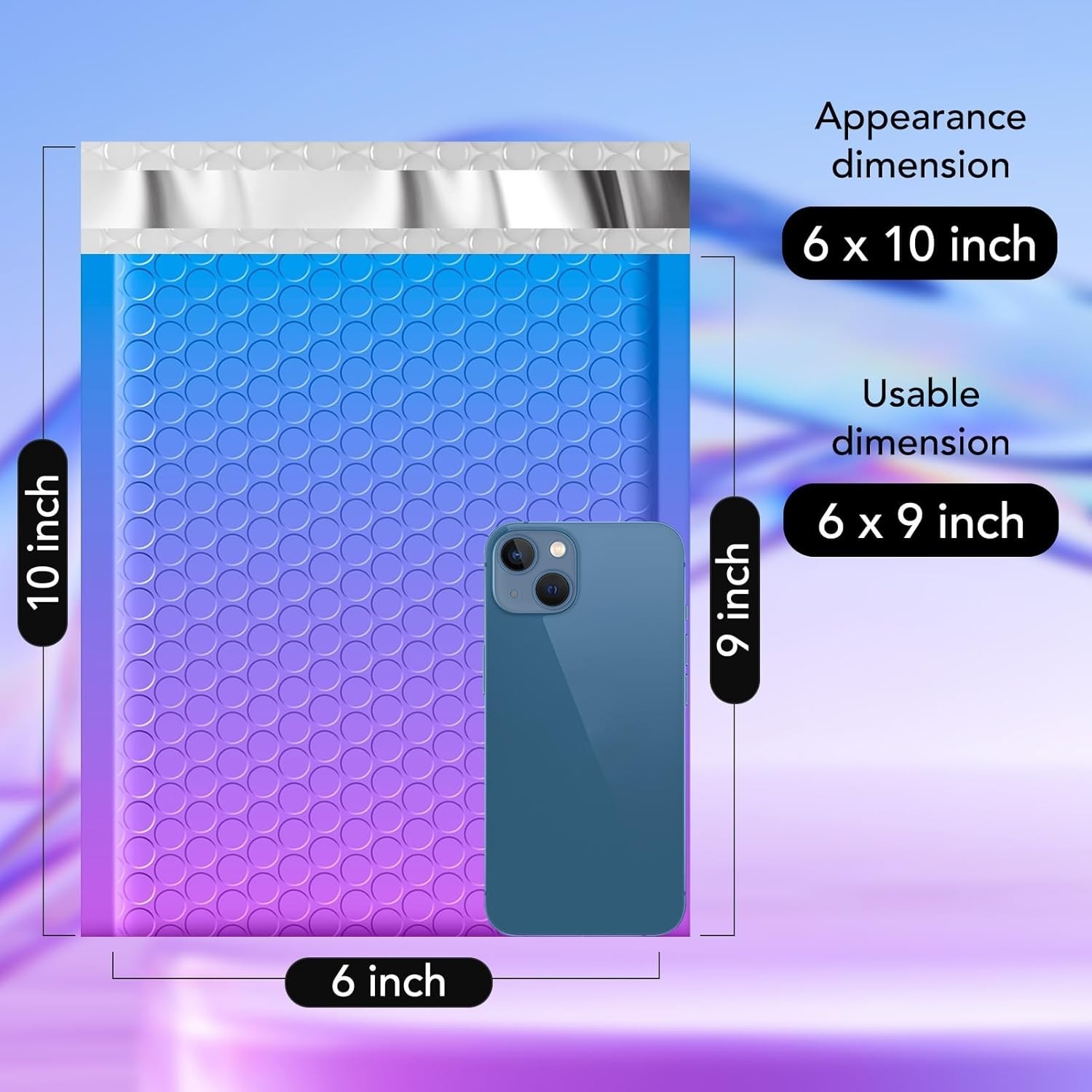 Lightweight Self-Seal Bubble Mailers 6×10
