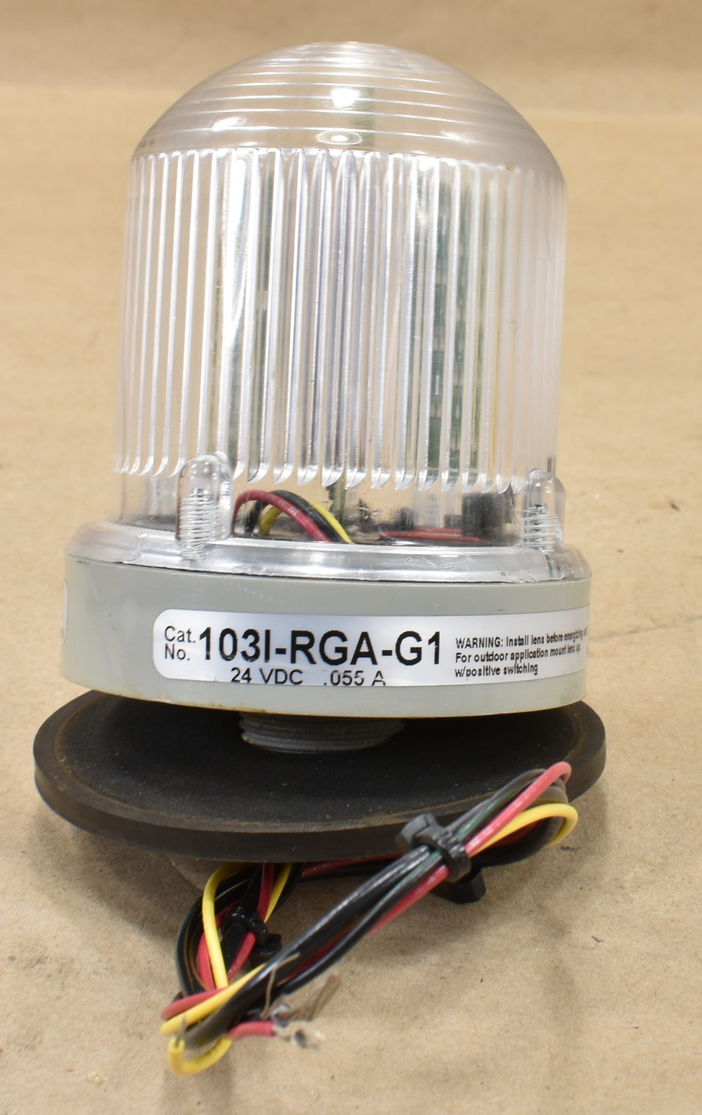 Edwards Chameleon 103I-RGA-G1, LED Light Signal Beacon Red, Green, Amber 24VDC