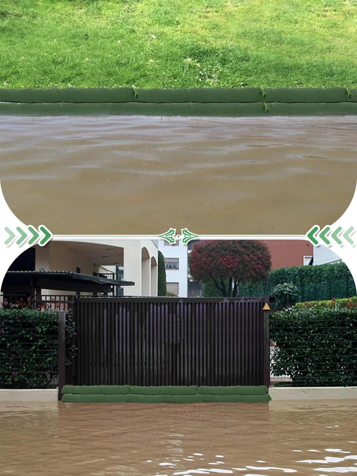 4 Pcs 3_× 6_ Long Sand Bags for Flooding – Thickened Canvas Flood 3ft-4Pcs