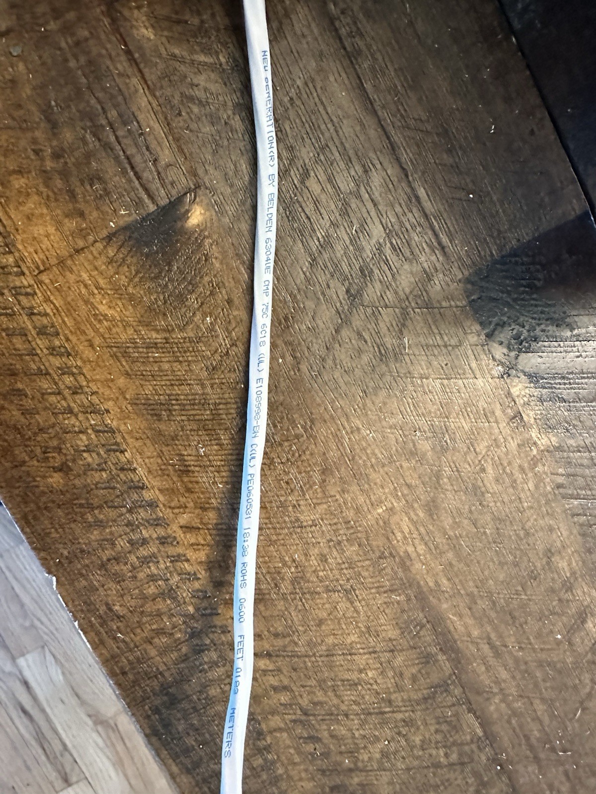 Belden 6304UE 8771000 18 AWG 6C Unshielded Plenum CMP Cable 600ft White