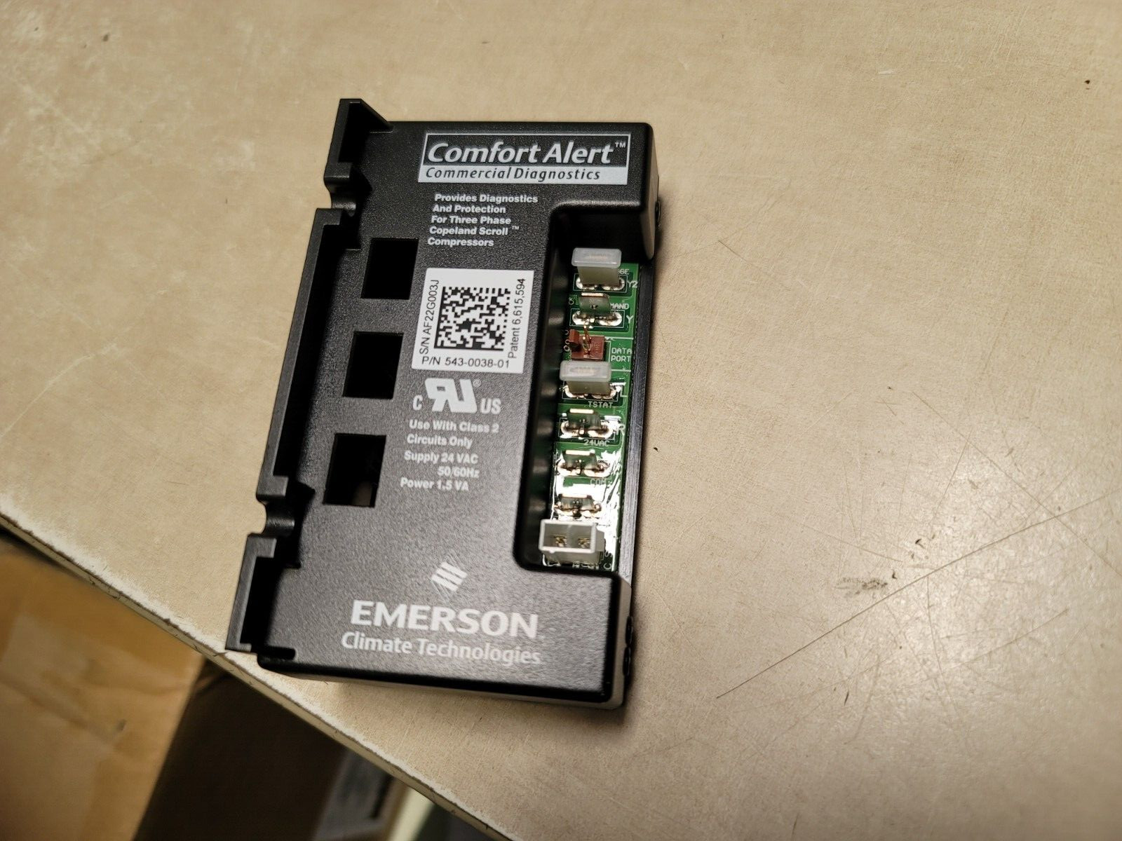 EMERSON 543 0038 01 CARRIER Comfort Alert COPELAND Three Phase Protection Module