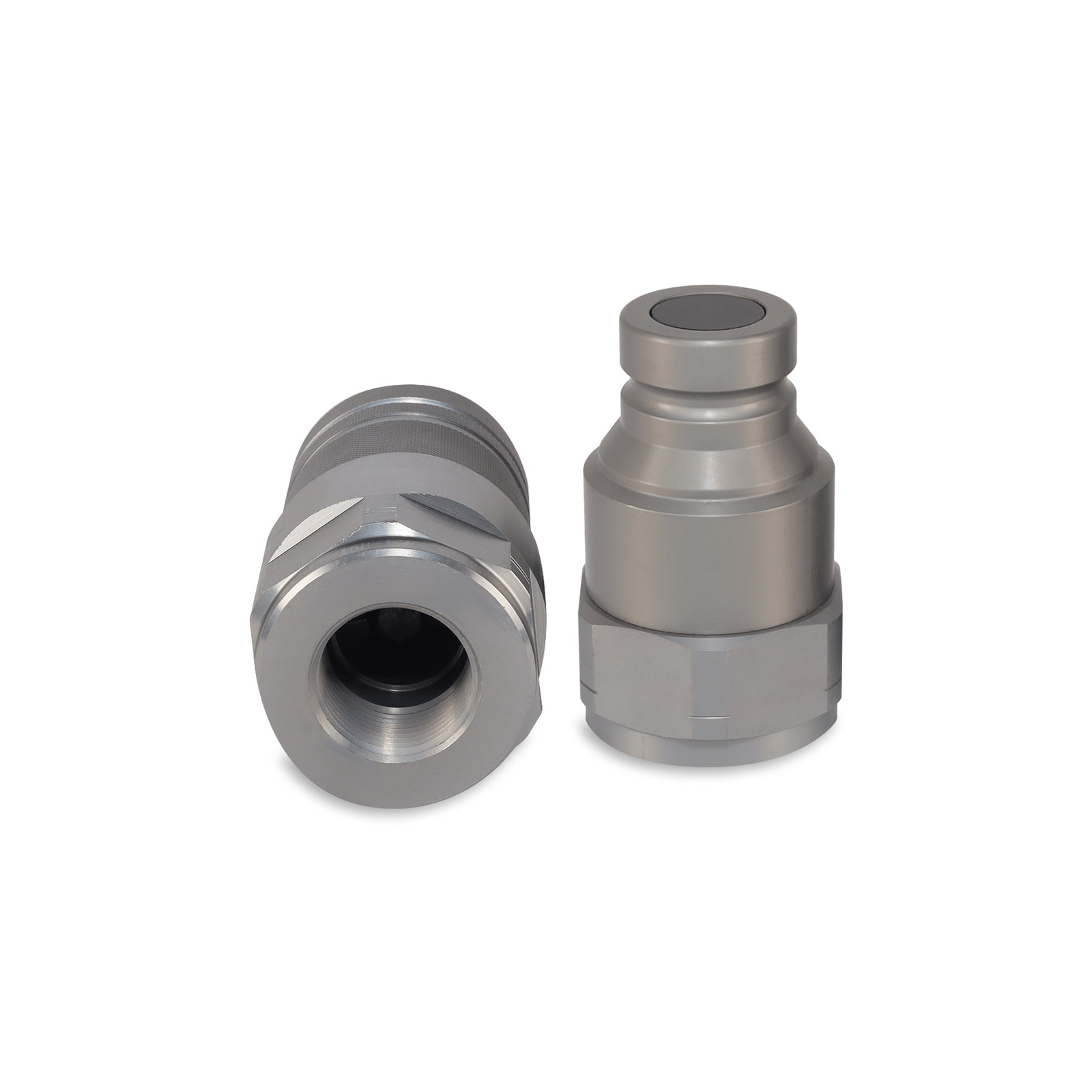 1″ Flat Face Hydraulic Quick Couplers Set – 1″ NPT Thread
