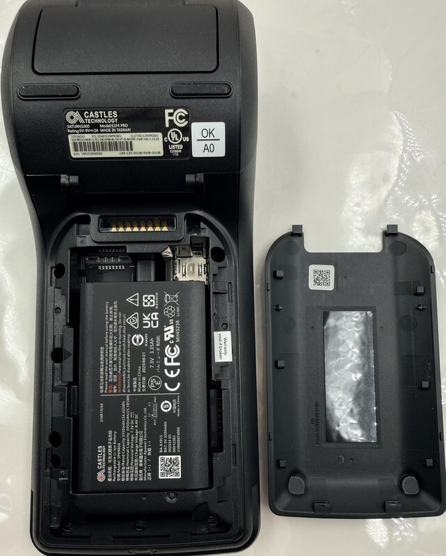 CASTLES TECHNOLOGY S1F4 PRO 10534033 SATURN1000 MOBILE TOUCH PAYMENT TERMINAL