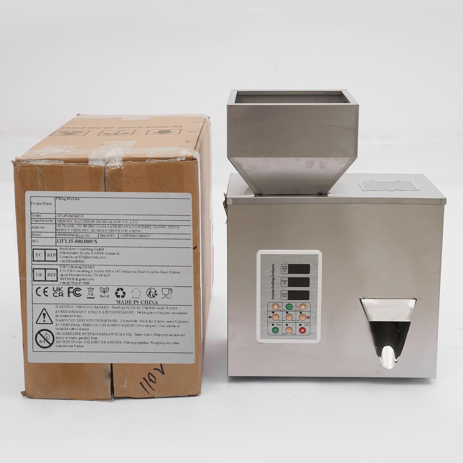Automatic Intelligent Weighing Filling Machine Adjustable Particle Dispenser