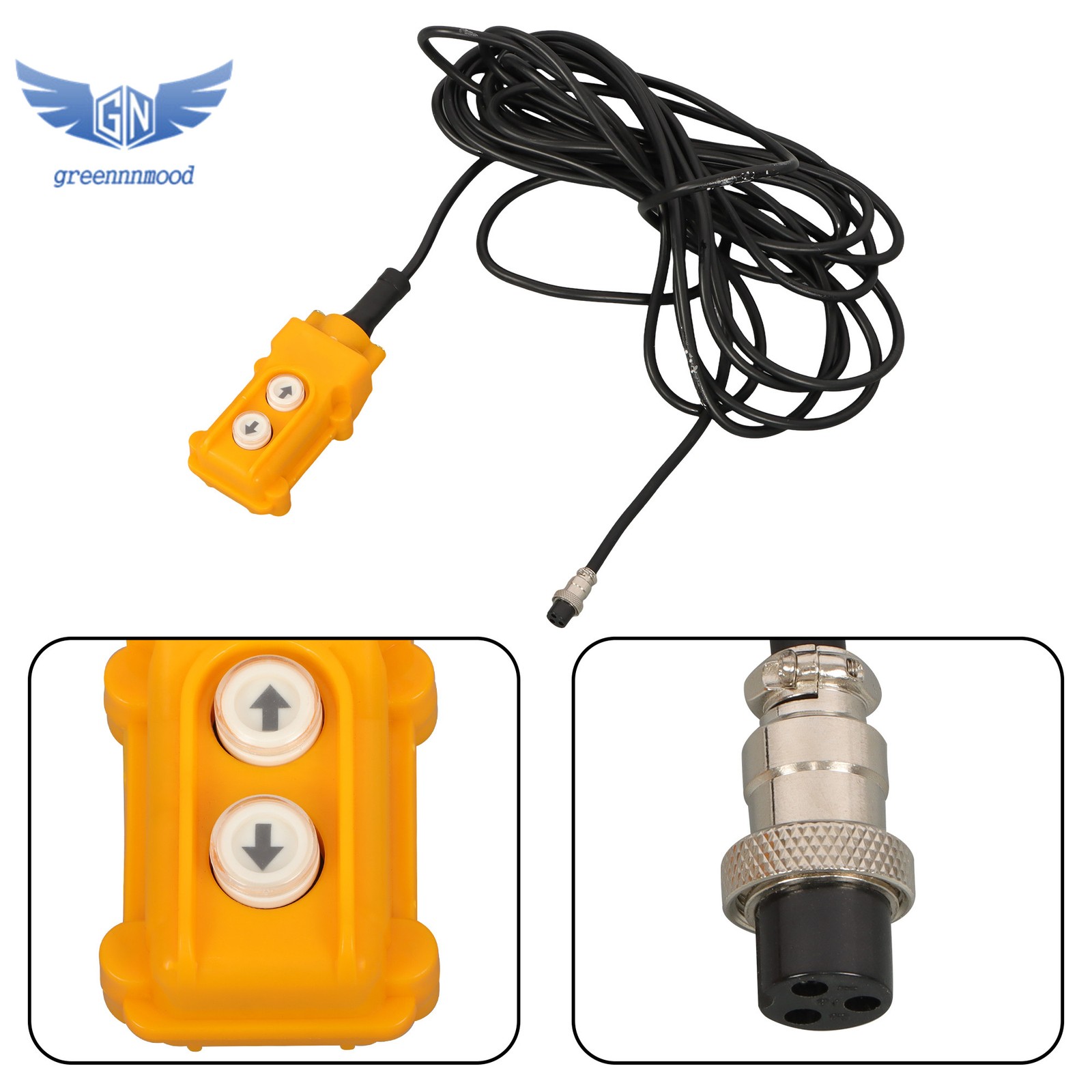 3-in-1 Portable Electric Hoist Winch 1100LB Wired/Wireless Remote Control 1500W