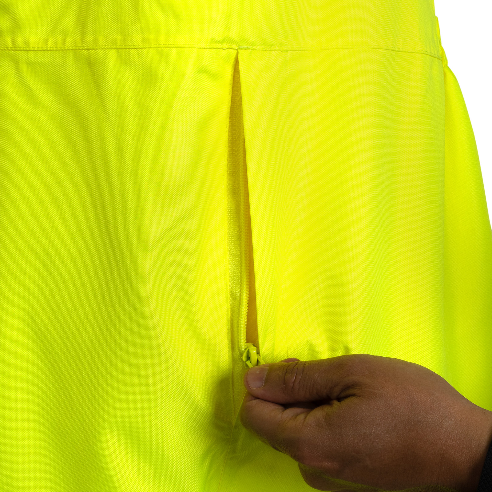 Hi Vis Rain Overall Pants Work Waterproof Reflective Visibility Safety ANSI