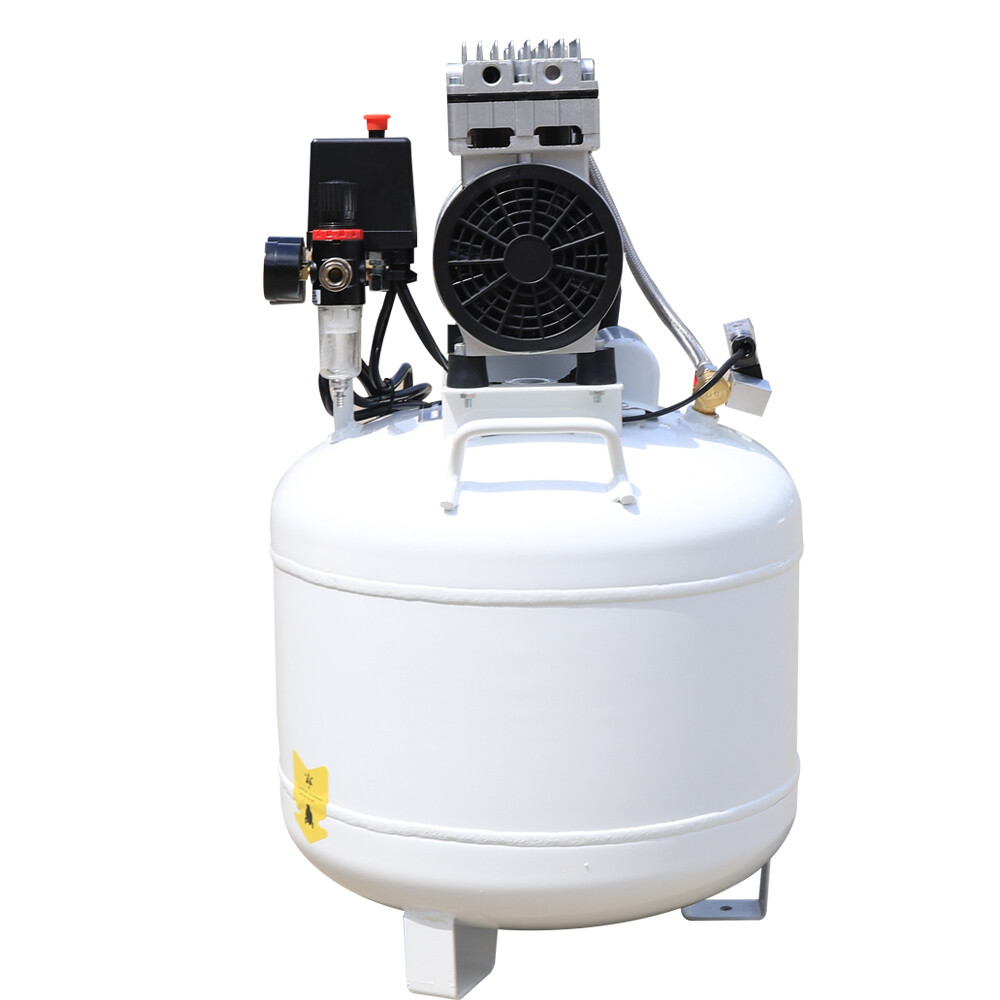 40L Portable Dental Air Compressor Oil Free Silent Air Pump 115 PSI