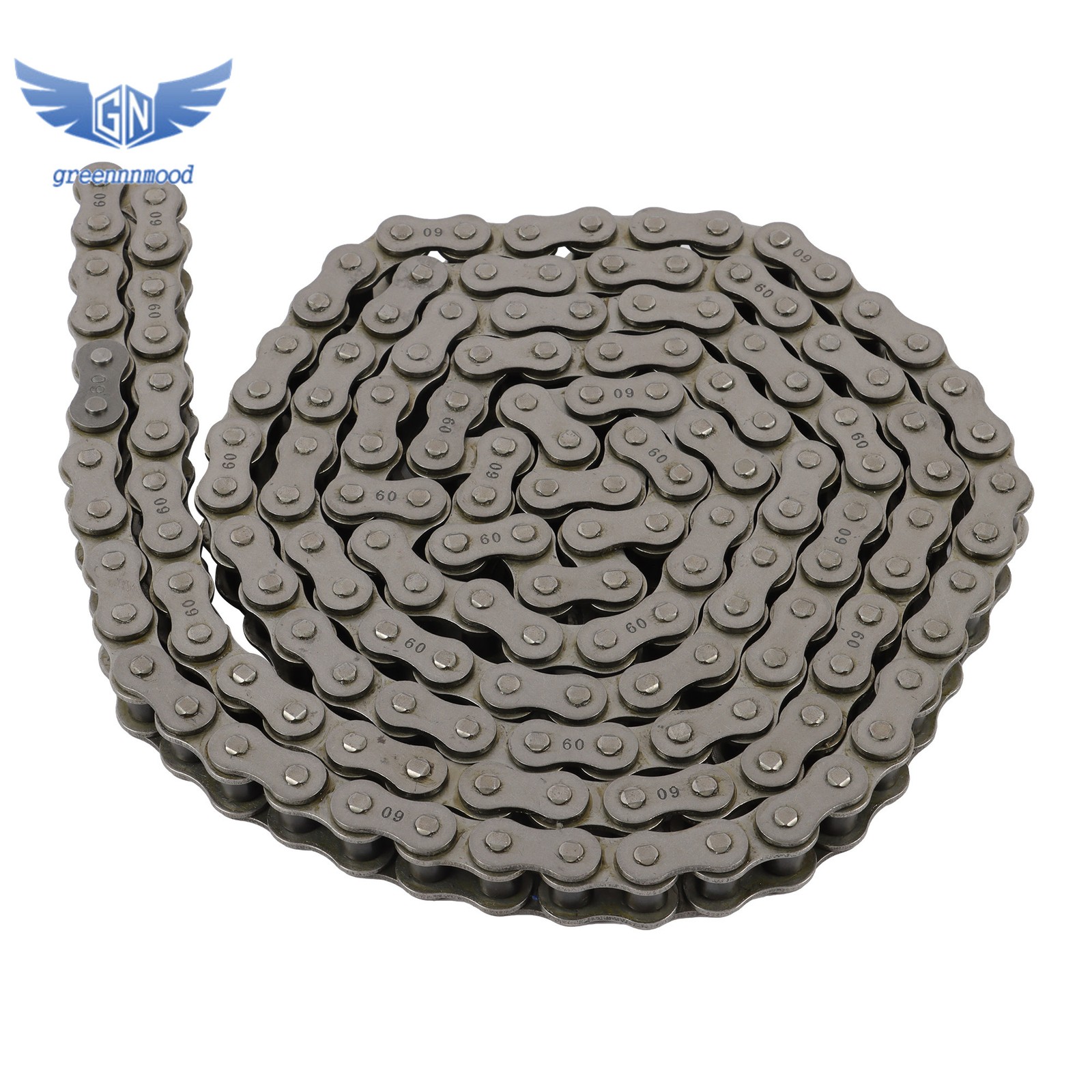 #60 Roller Chain × 10 feet + 2 Connecting Links + Carbon Steel