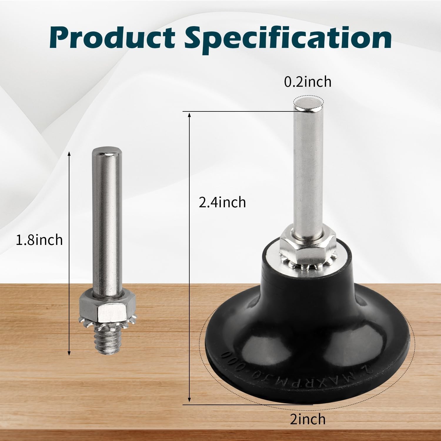 Versatile 2″ Sanding Disc Adapter with Quick Change for Tools Up to 30,000 RPM