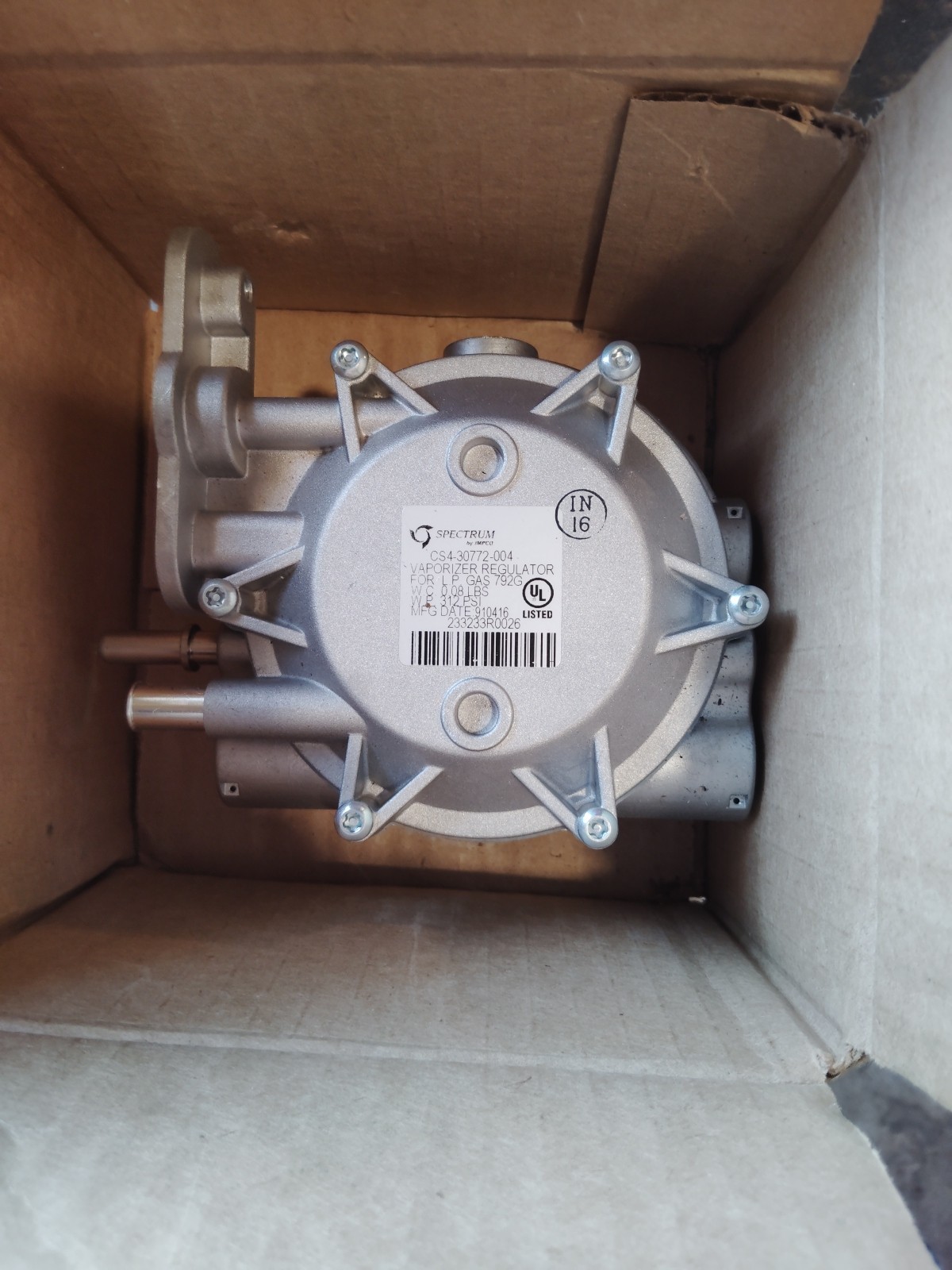 93820-03400 11FK-53040 IMPCO MITSUBISHI FORKLIFT REGULATOR VAPORIZER LPG