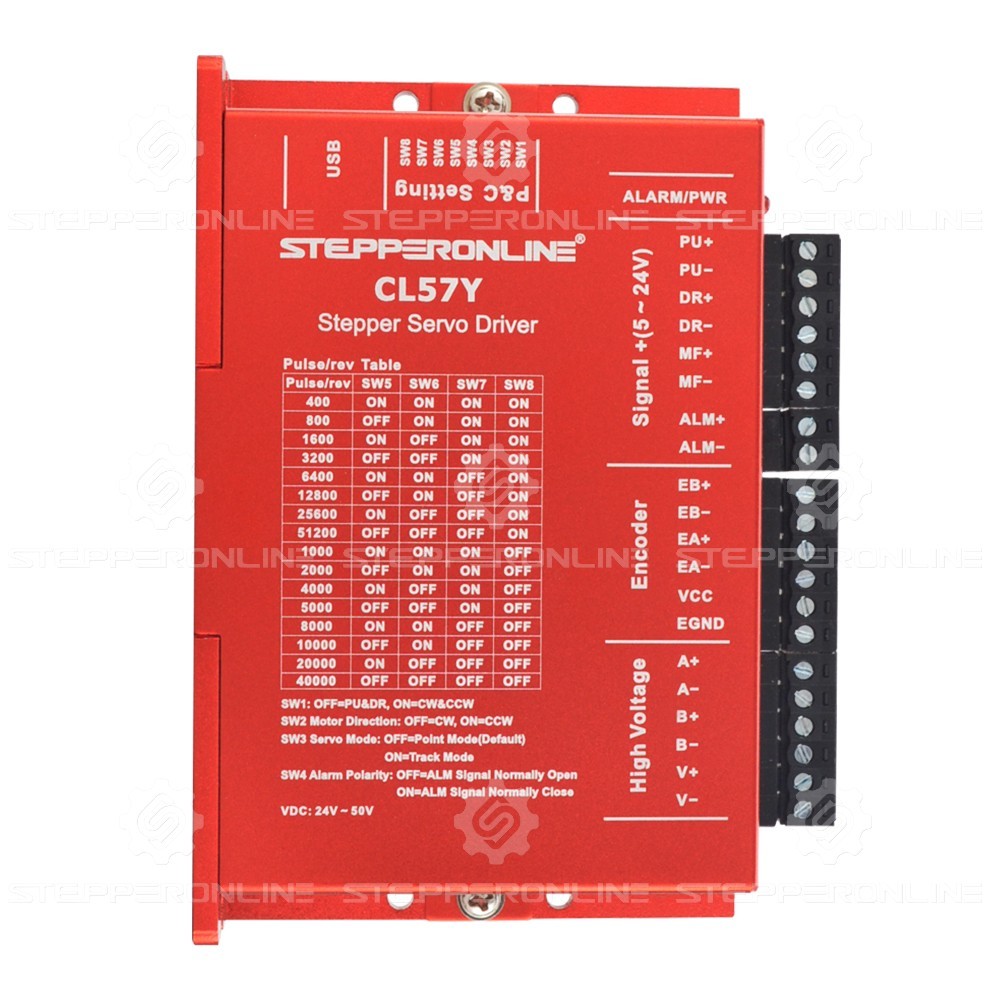 STEPPERONLINE Nema23/24 & nema34 3-12Nm Closed Loop Stepper Motor Driver CNC Kit
