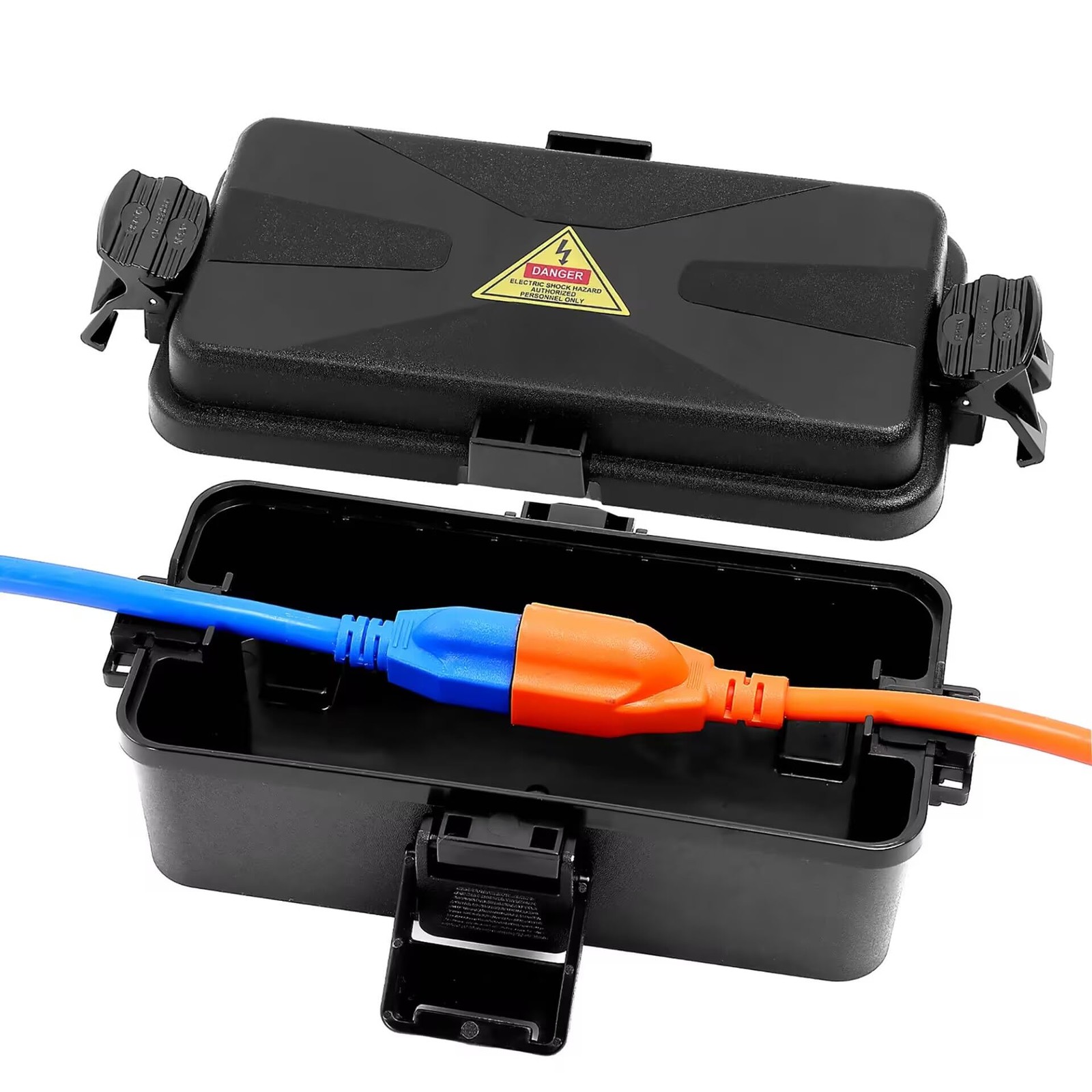 DIQMIAQ Outdoor Electrical Box Waterproof IP54 Black 1 PCS