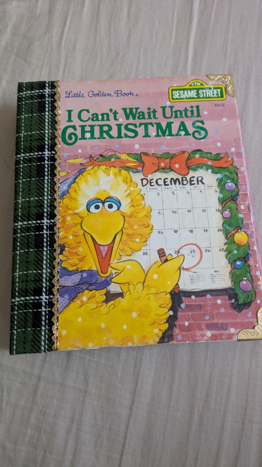 Christmas Junk Journal, story intact, pink and yellow, upcycled,