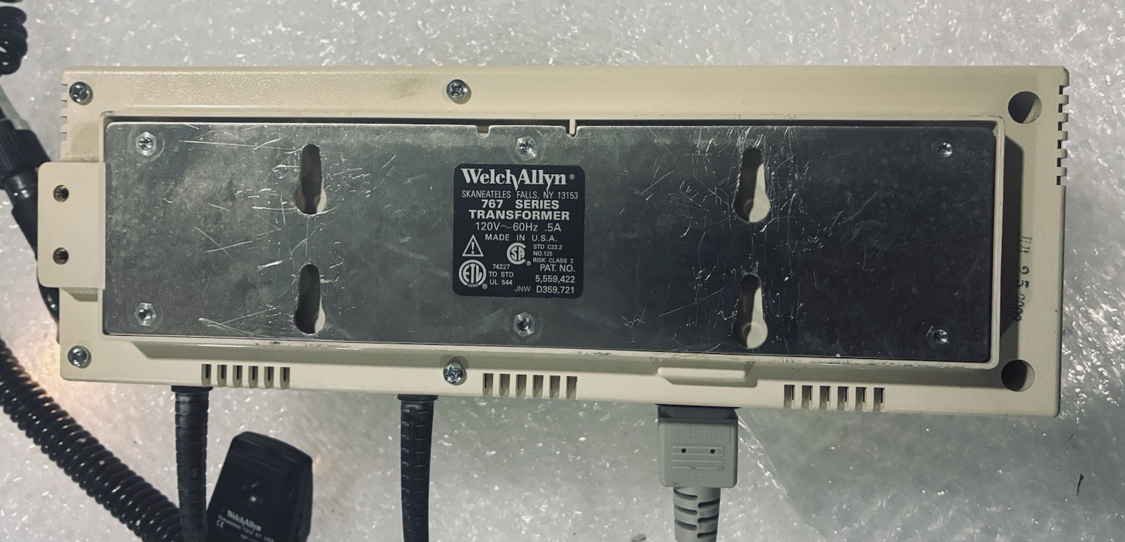 Welch Allyn 767 Series Wall Transformer with headlights Lot Of 2