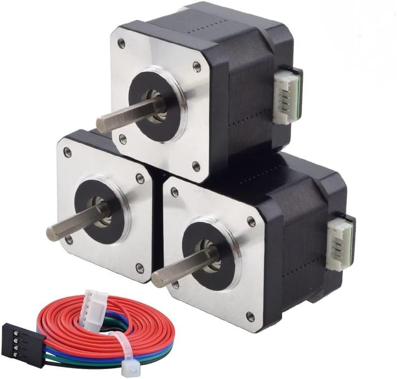 Nema 17 Stepper Motor Bipolar 1.5A 42Ncm 42x42x38mm 1.8deg 4 Wires with 1m Ca…