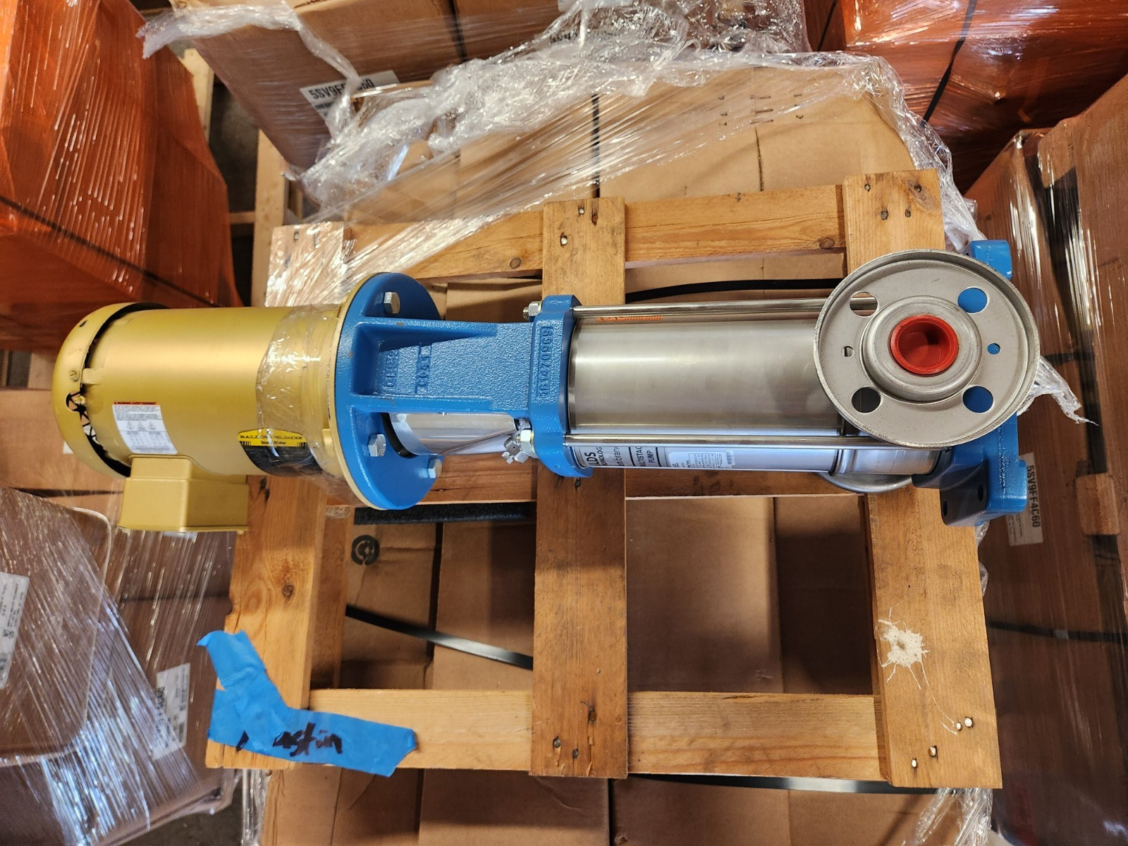 NEW 5SV9FF4C60 GOULDS e-SV Vertical Multistage Pump w/ Motor 3HP 3500RPM