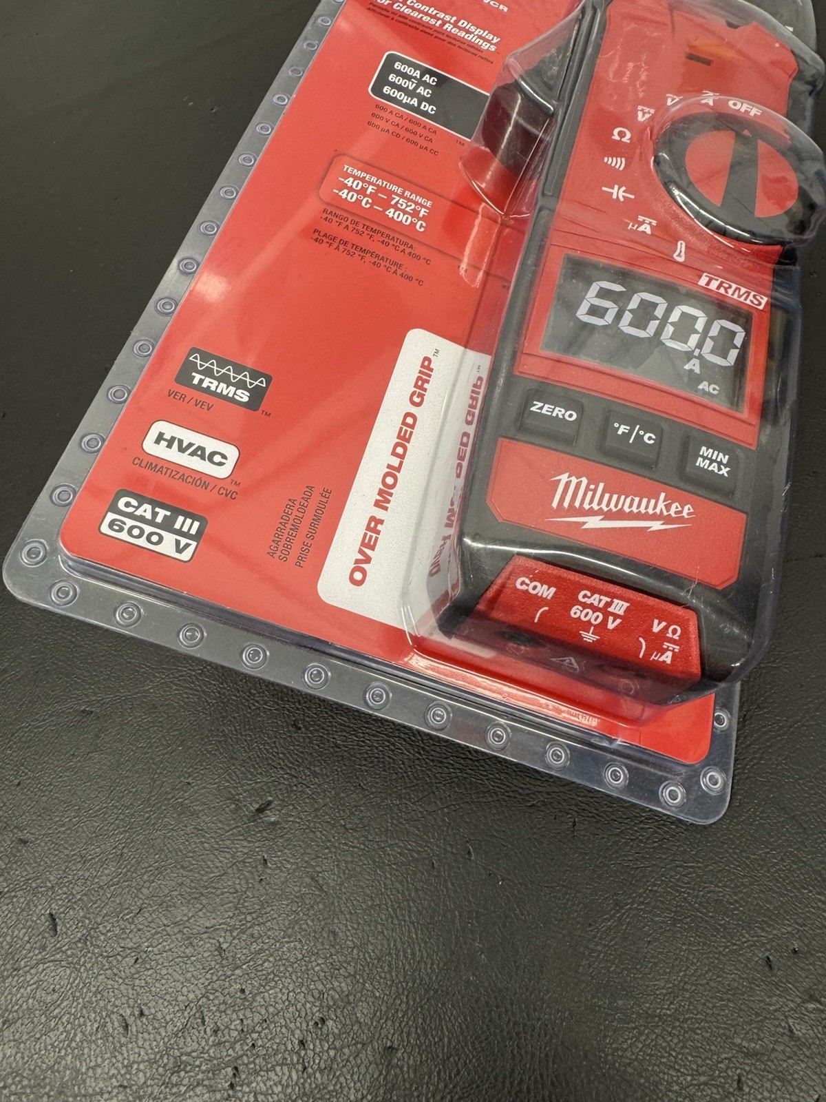 Milwaukee 2236-20 Clamp Meter for HVAC/R – Red