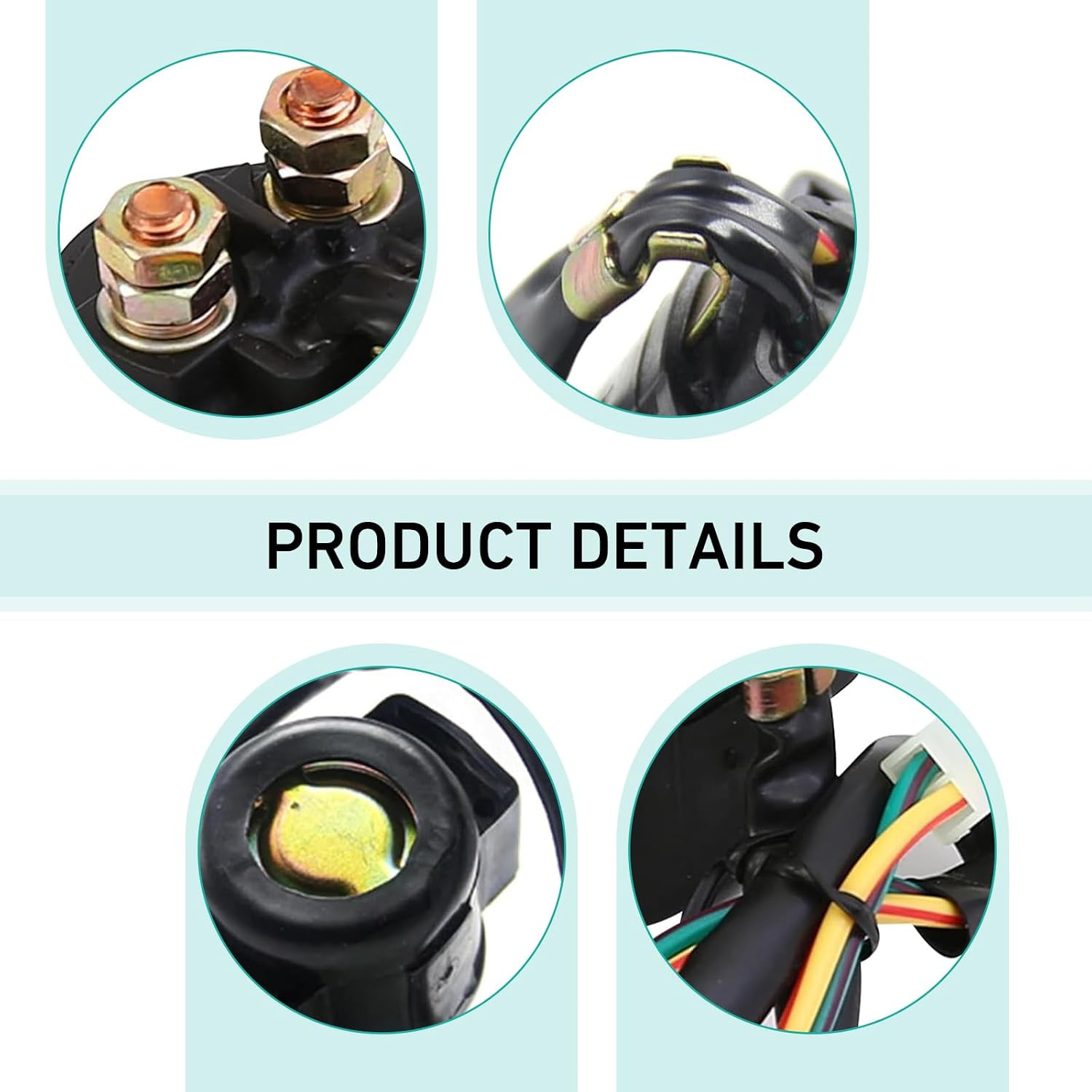 Starter Solenoid Relay, Motorcycle 12V Motor Relay, Motorbike Modified Replaceme